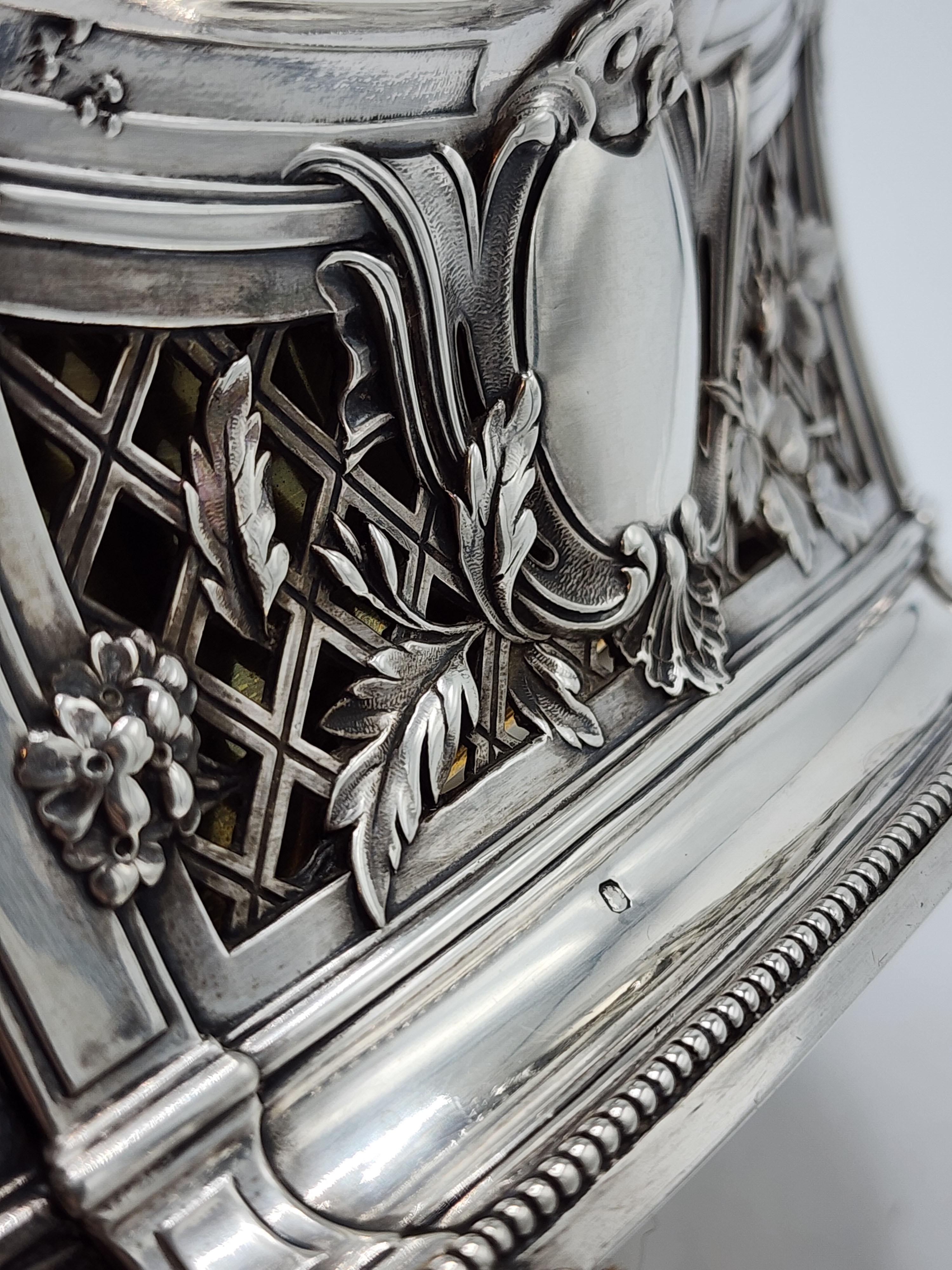 Art Nouveau Centrotavola decorativo Luigi XVI, Francia 1890-1910, argento sterling in vendita
