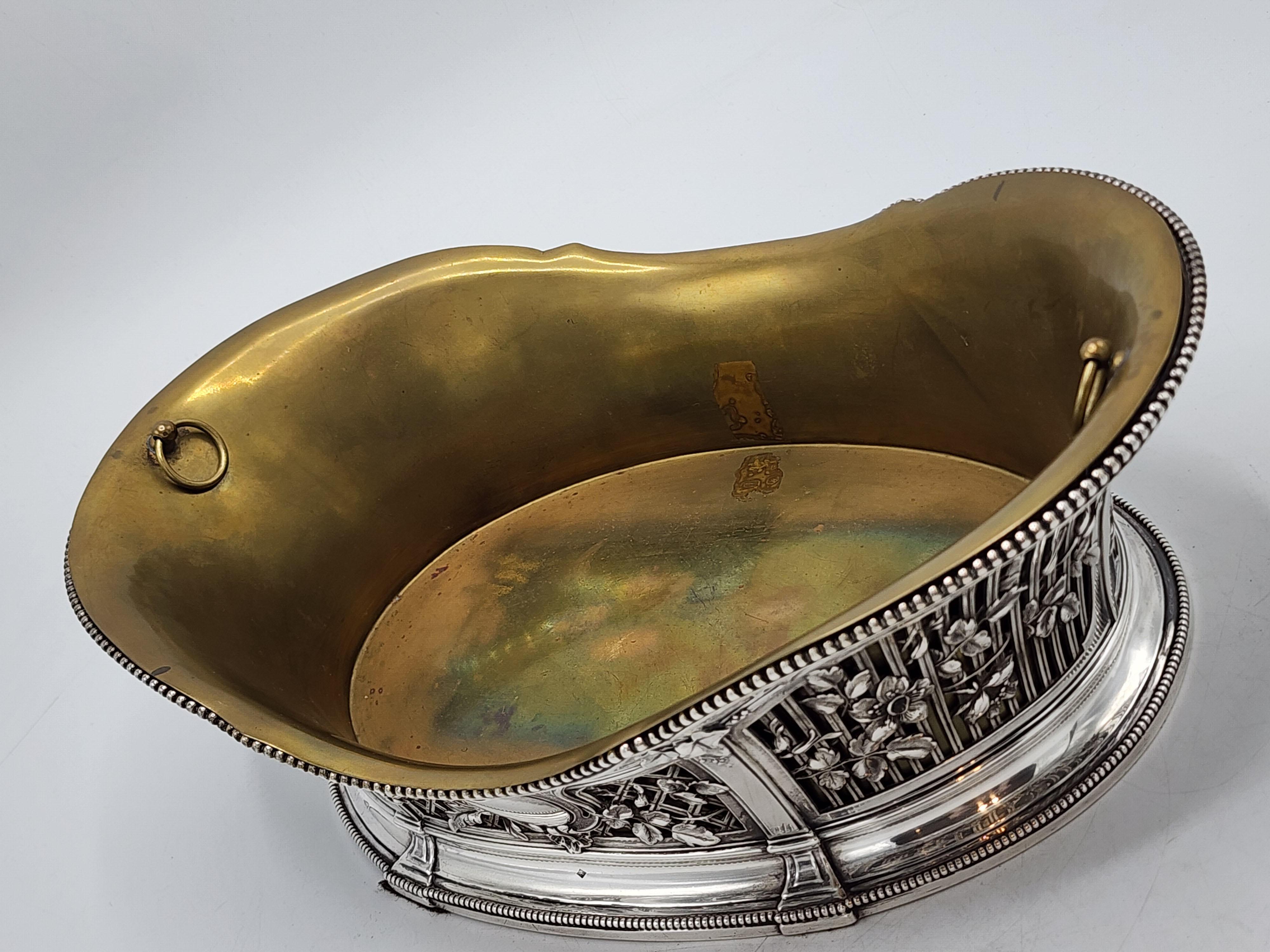 Francese Centrotavola decorativo Luigi XVI, Francia 1890-1910, argento sterling in vendita