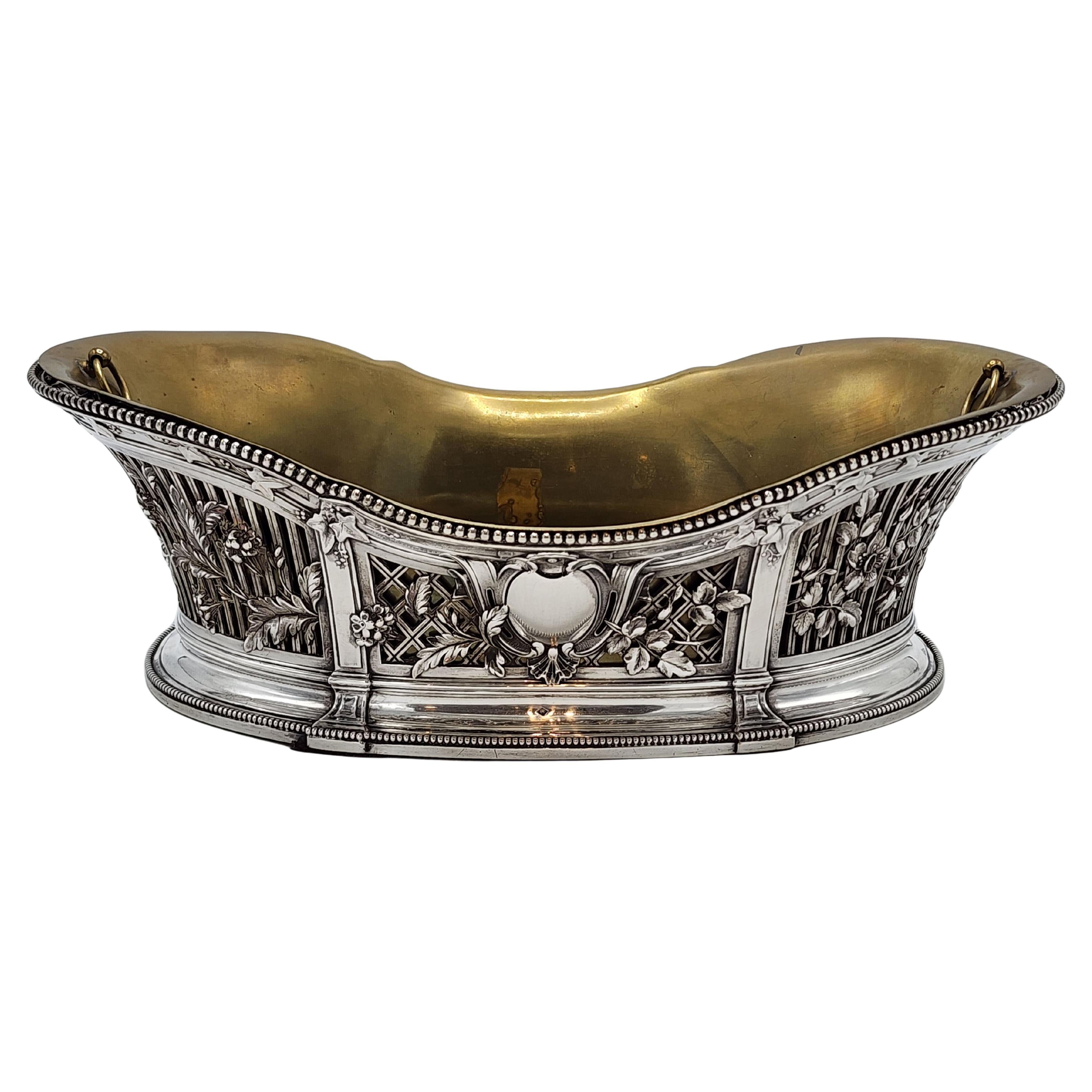 Dekoratives Tafelaufsatz im Stil Louis XVI., Frankreich 1890-1910, Sterlingsilber