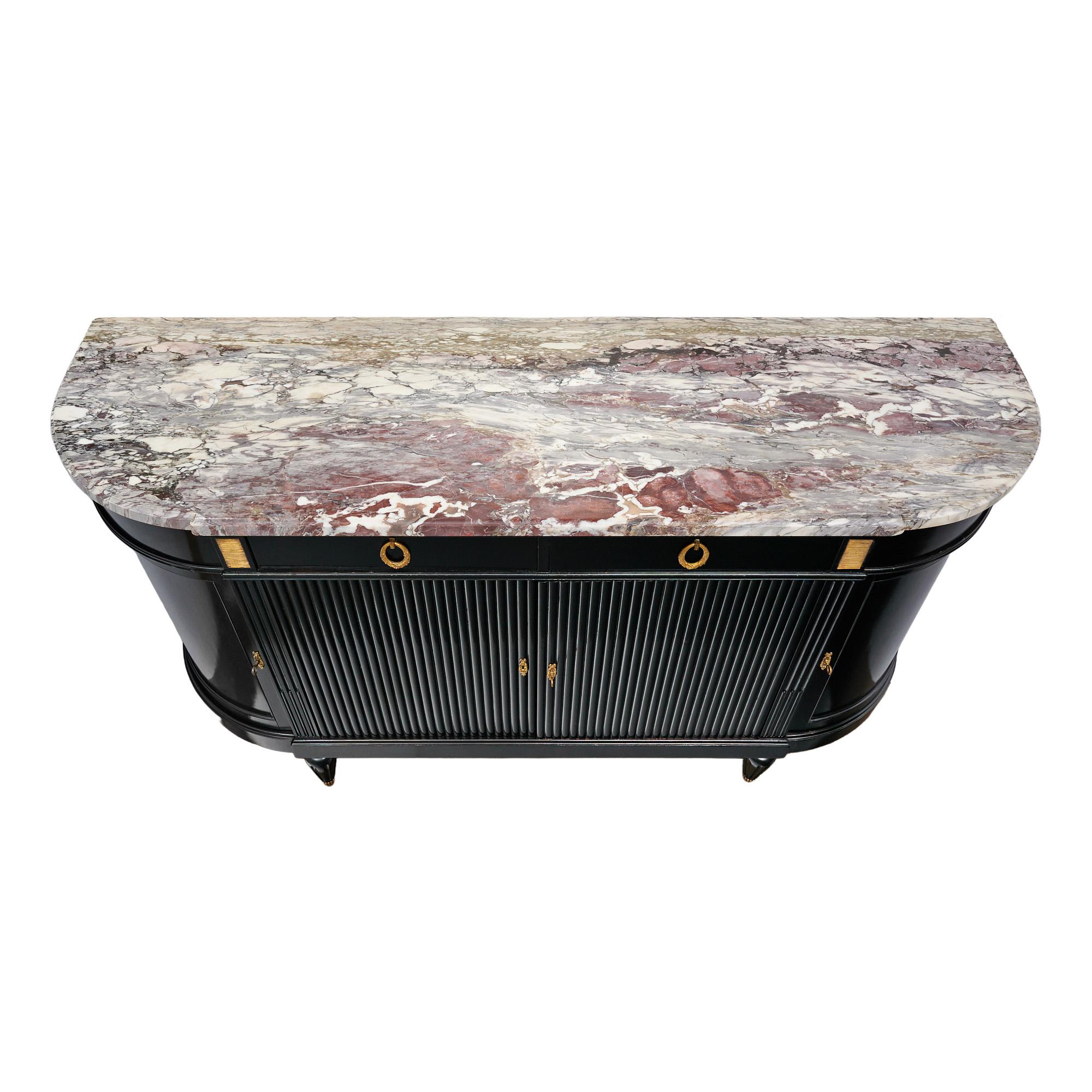 Mid-20th Century Louis XVI Demilune Buffet For Sale