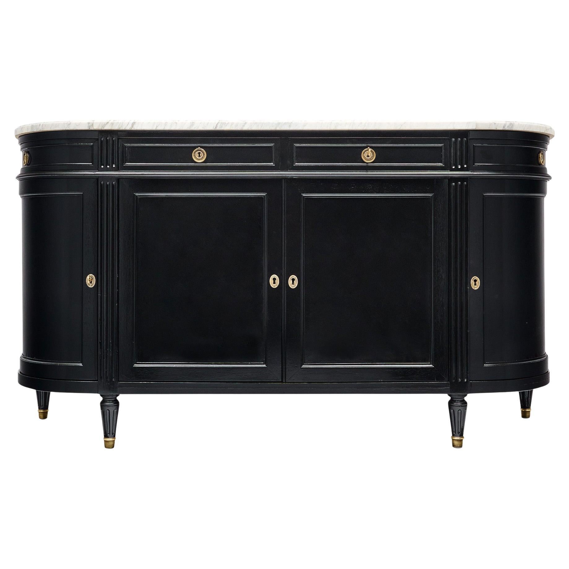 Buffet demi-lune Louis XVI