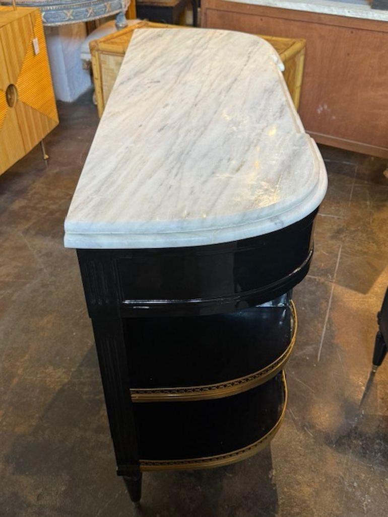 Marmo di Carrara Server di design Luigi XVI in vendita