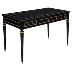 Louis XVI Desk with Black Leather Top