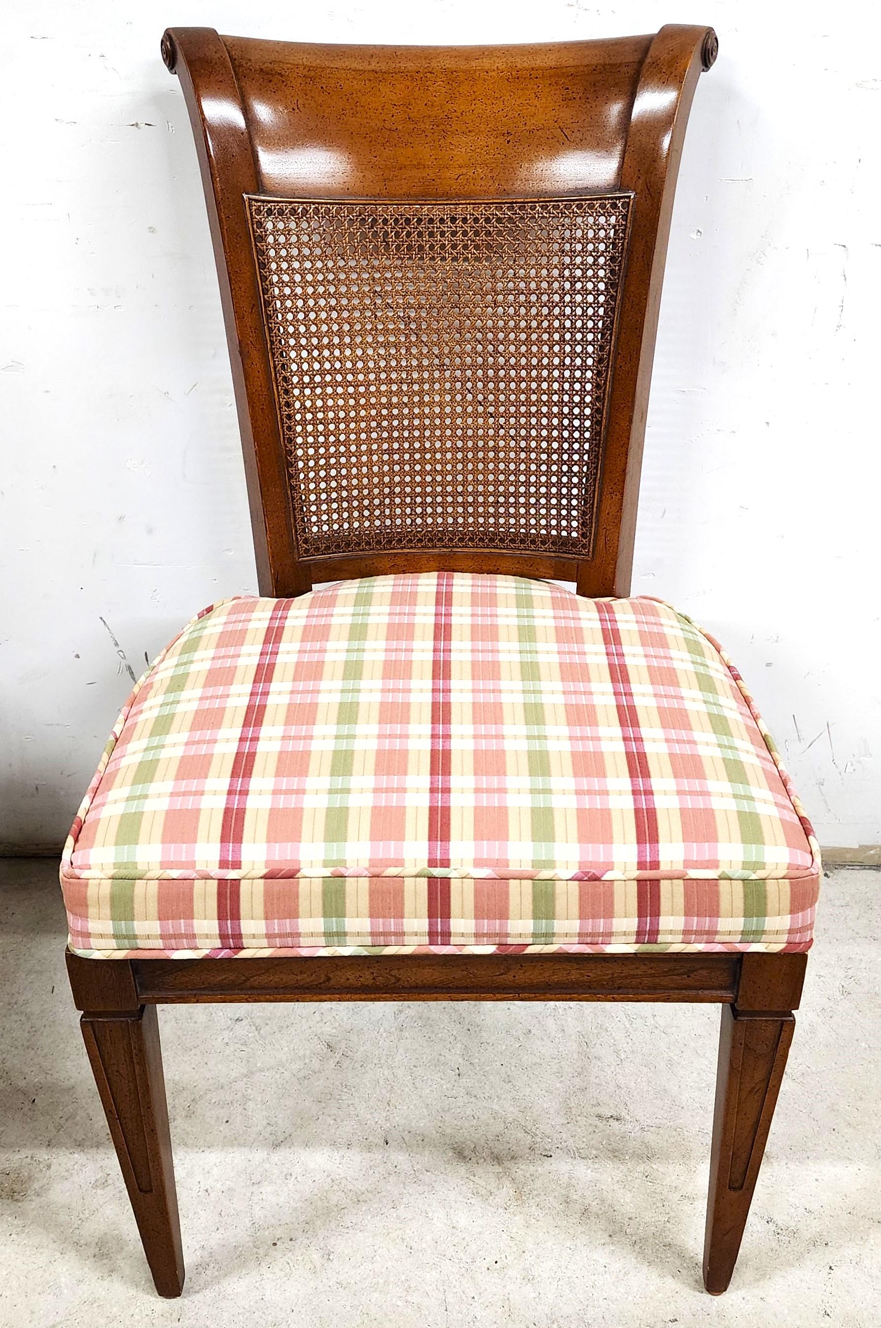 Louis XVI Dining Chairs French Country Caned Back In Good Condition For Sale In Lake Worth, FL