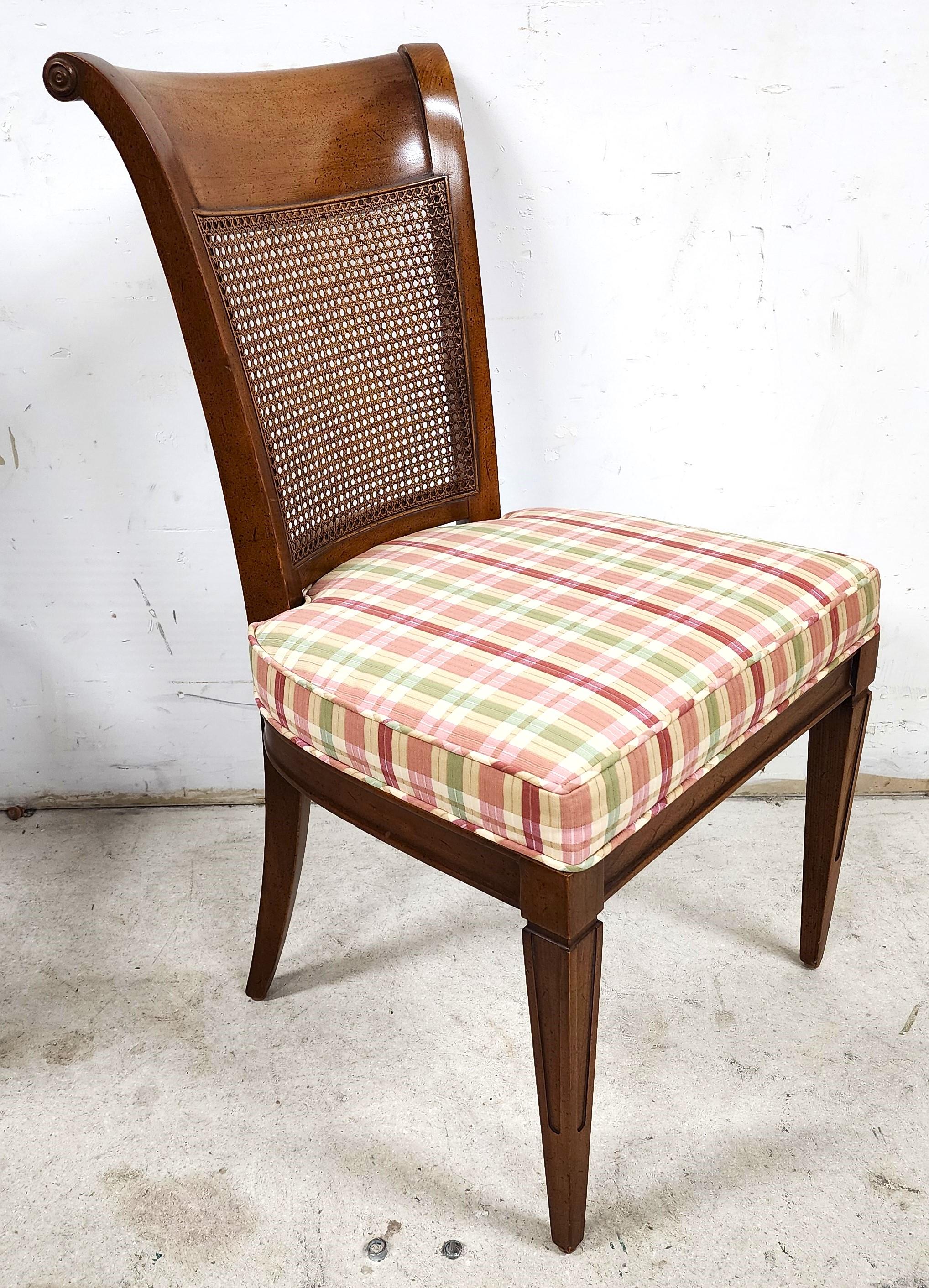 Louis XVI Dining Chairs French Country Caned Back For Sale 3