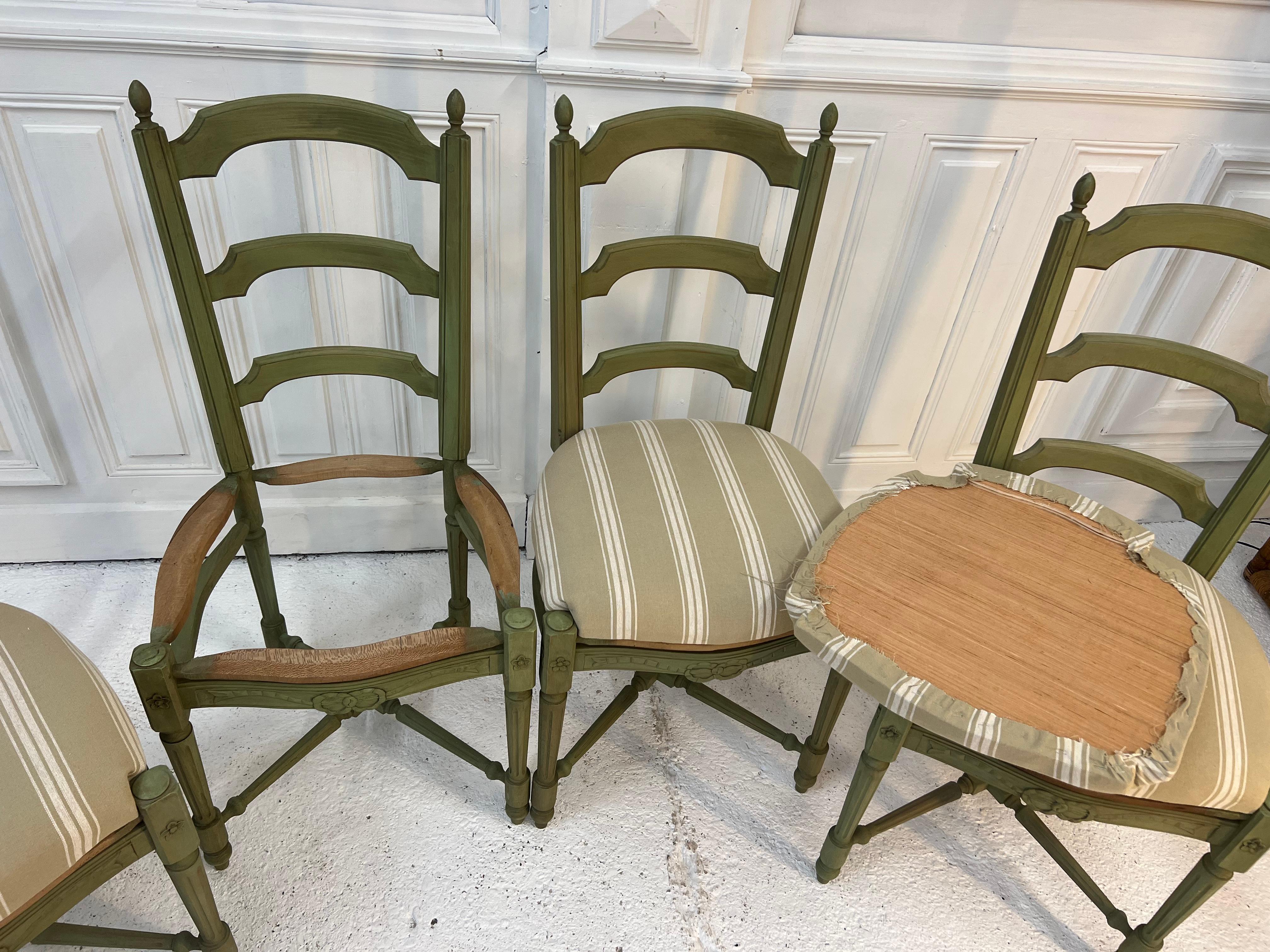 Louis XVI Dining Chairs, 20th Century For Sale 2