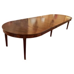 Louis XVI Dining Table In Mahogany From The Directoire Period, 3.30m