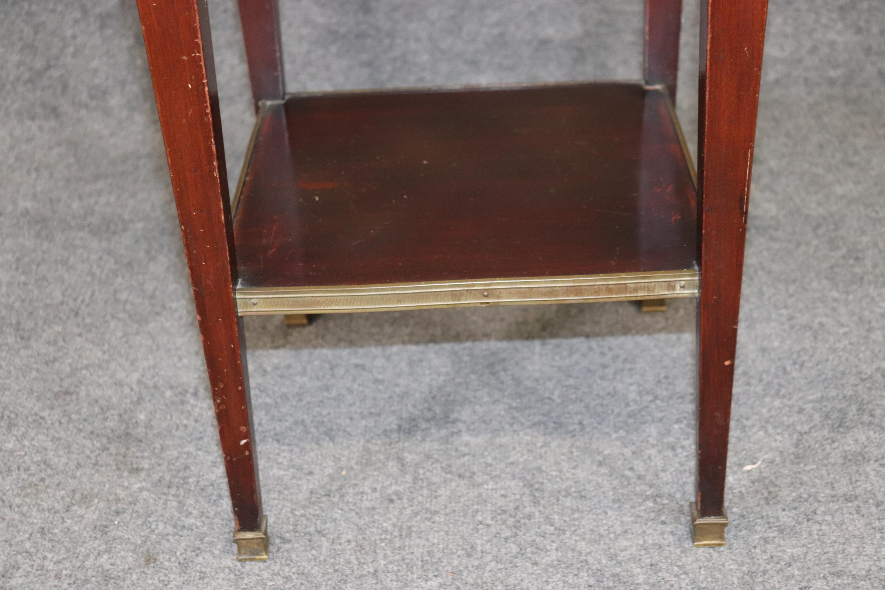 Support de style Directoire français Louis XVI en acajou et marbre, vers 1910 en vente 6
