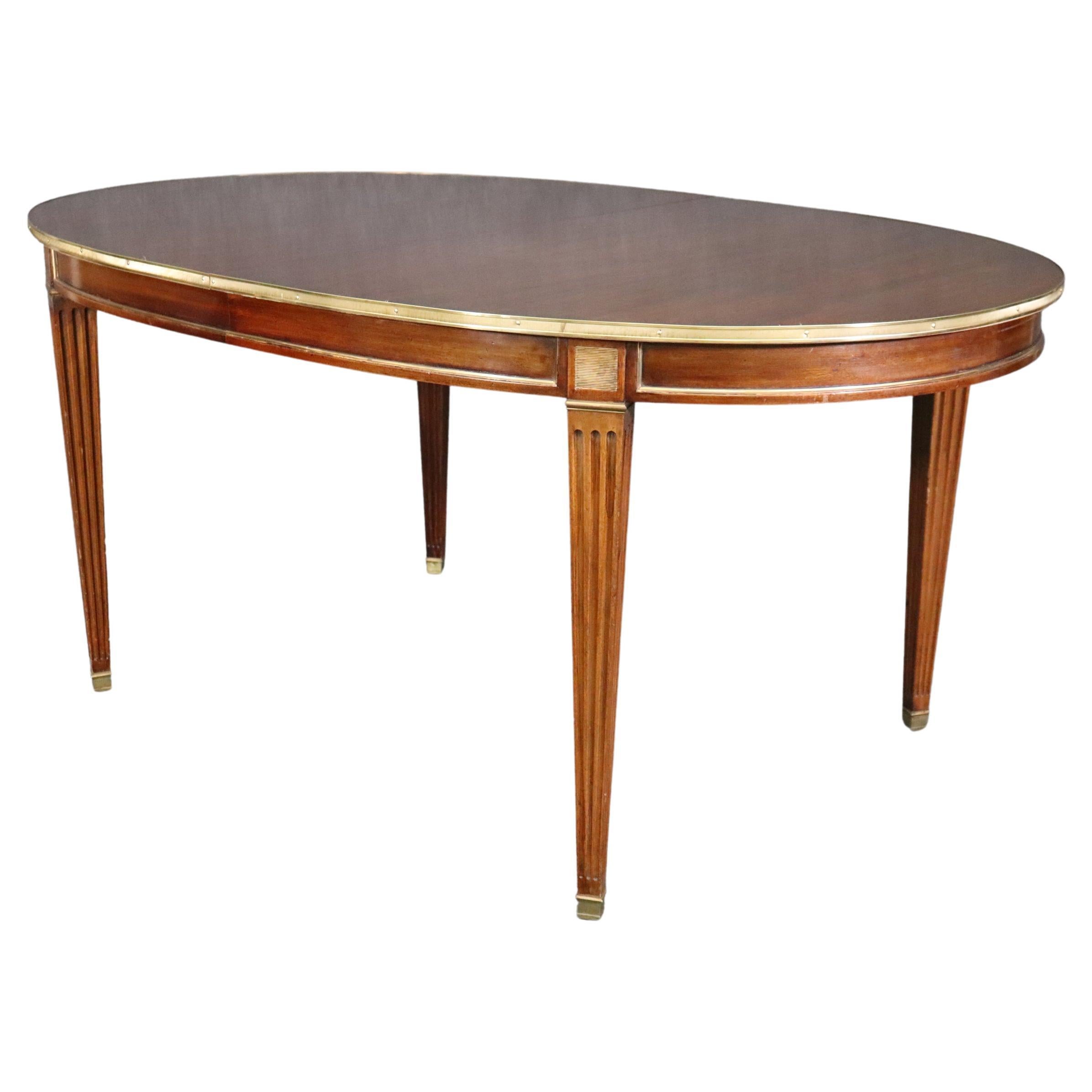 Louis XVI Directoire Style Maison Jansen Dining Room Table with 1 Leaf