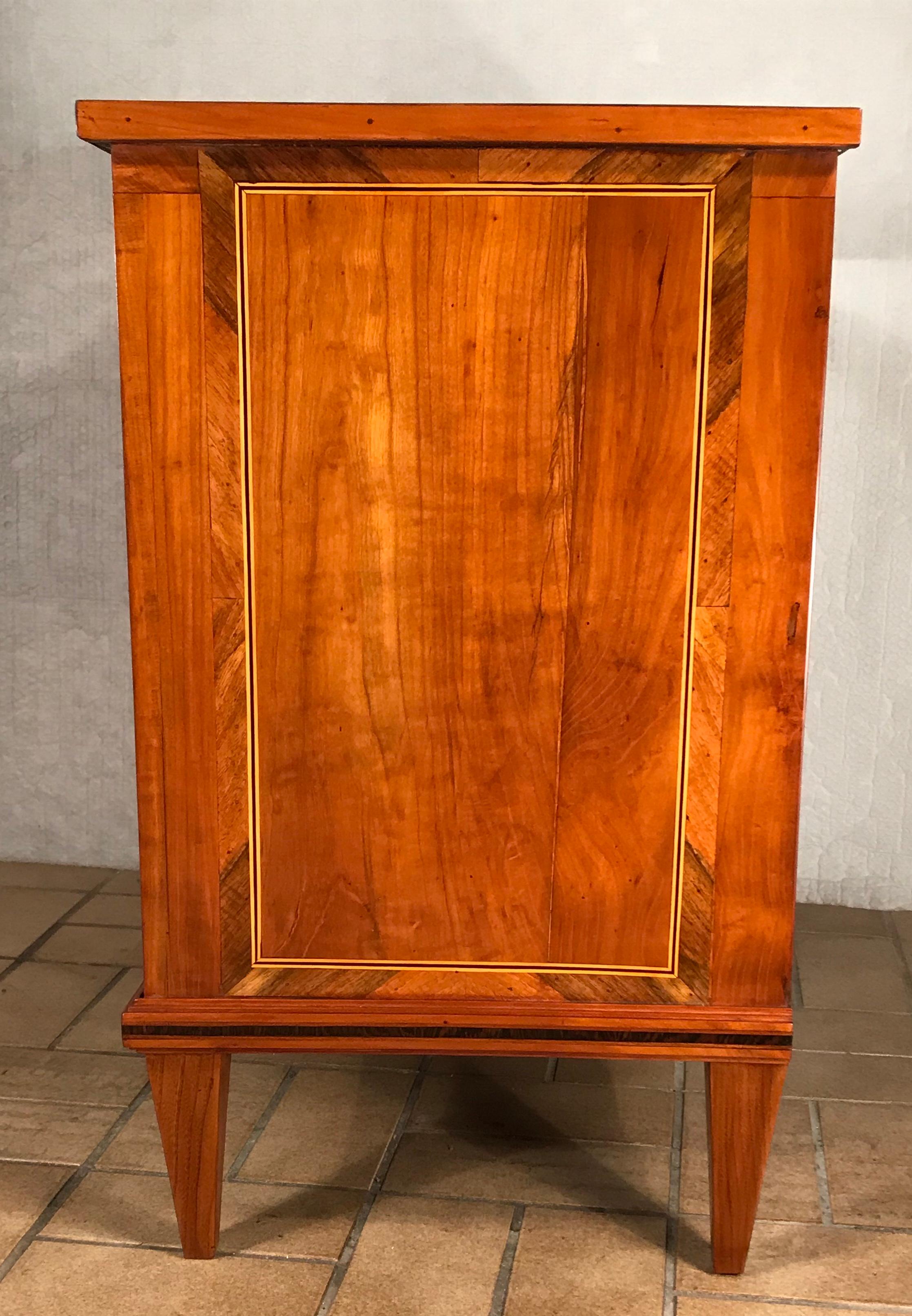 Louis XVI Dresser, South German 1780, Cherry and Walnut Veneer For Sale 2