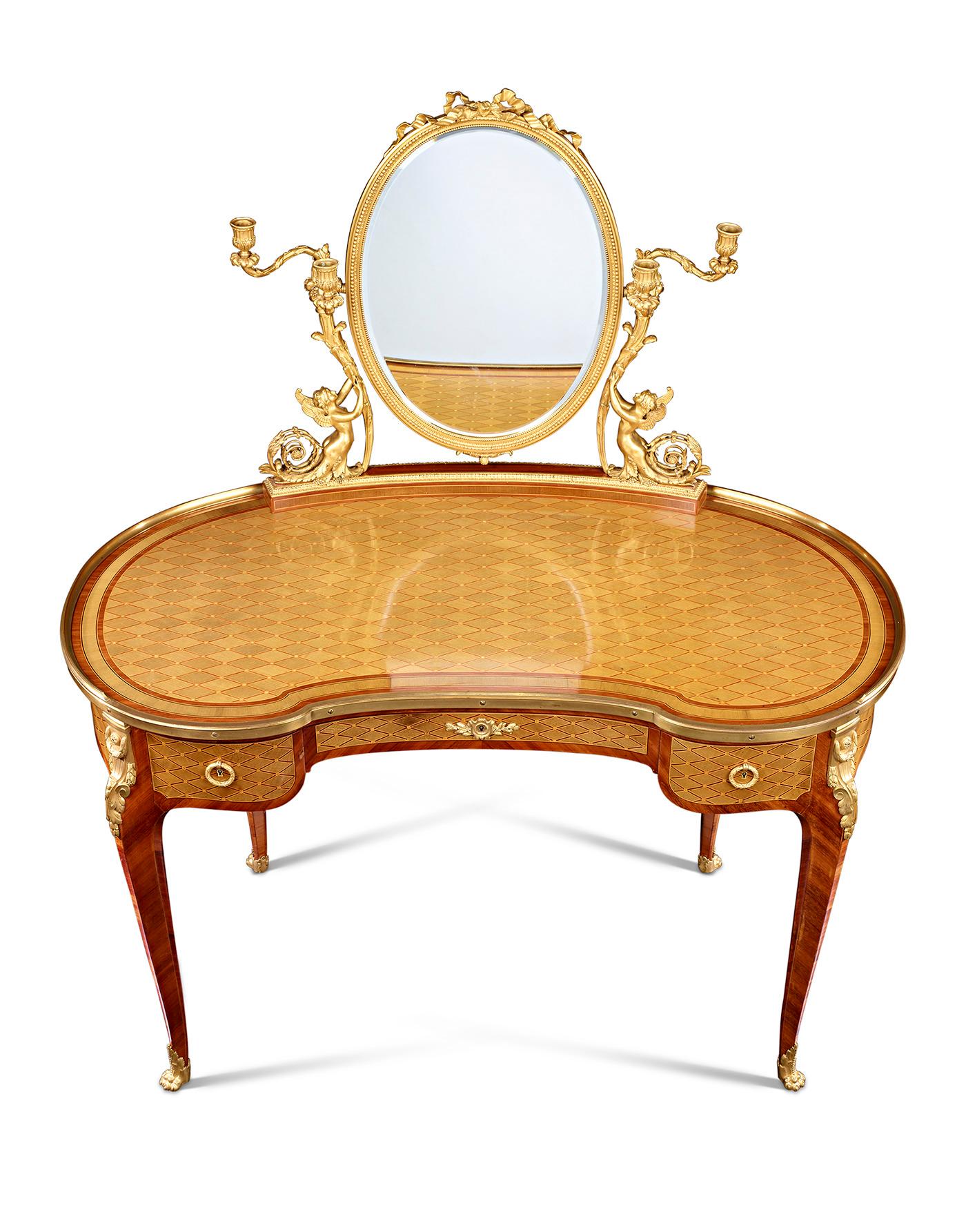 Mirror Louis XVI Dressing Table by Paul Sormani For Sale