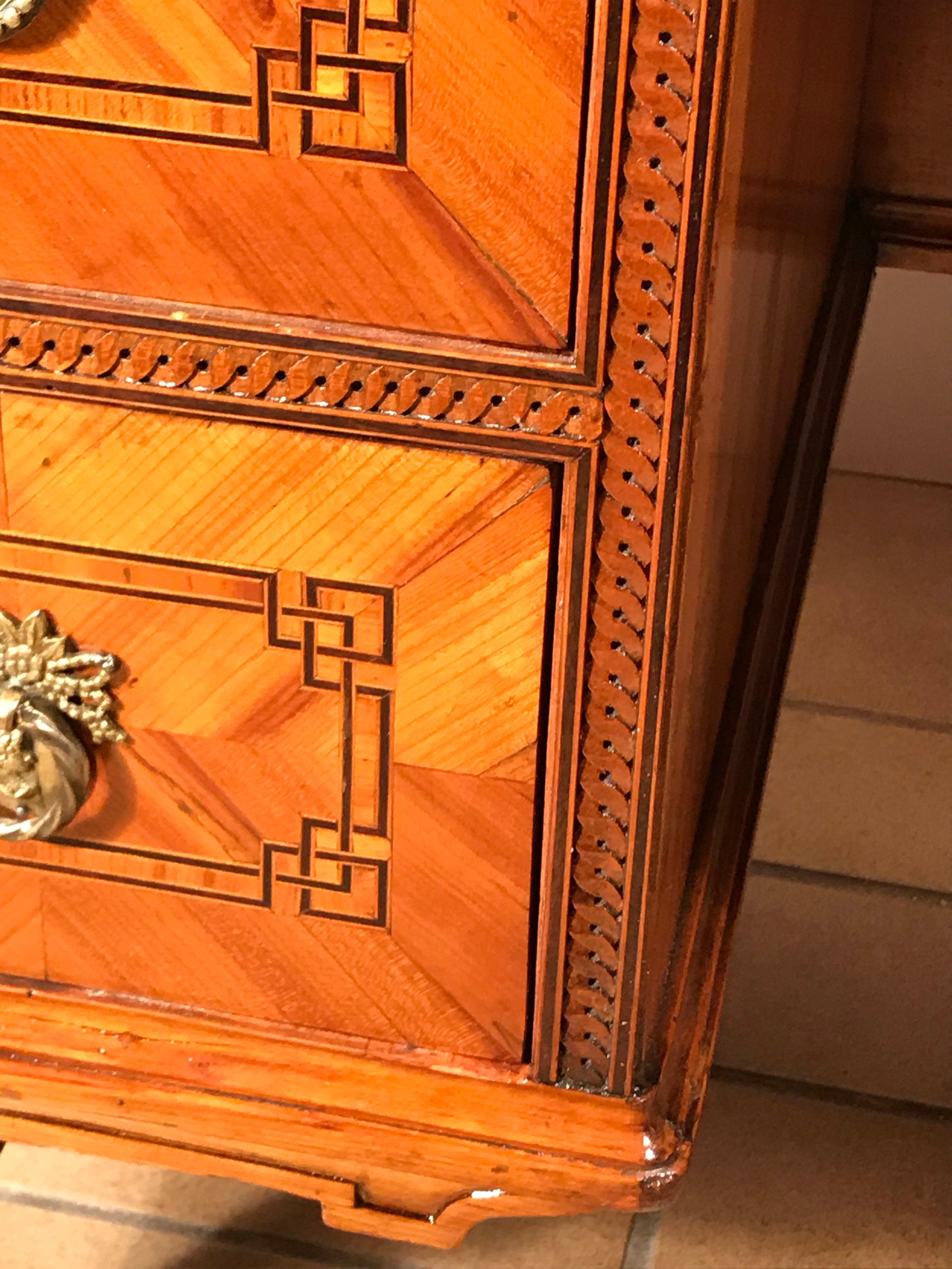 Louis XVI Dressing Table, Cherry Veneer, South East Germany, 1780 7