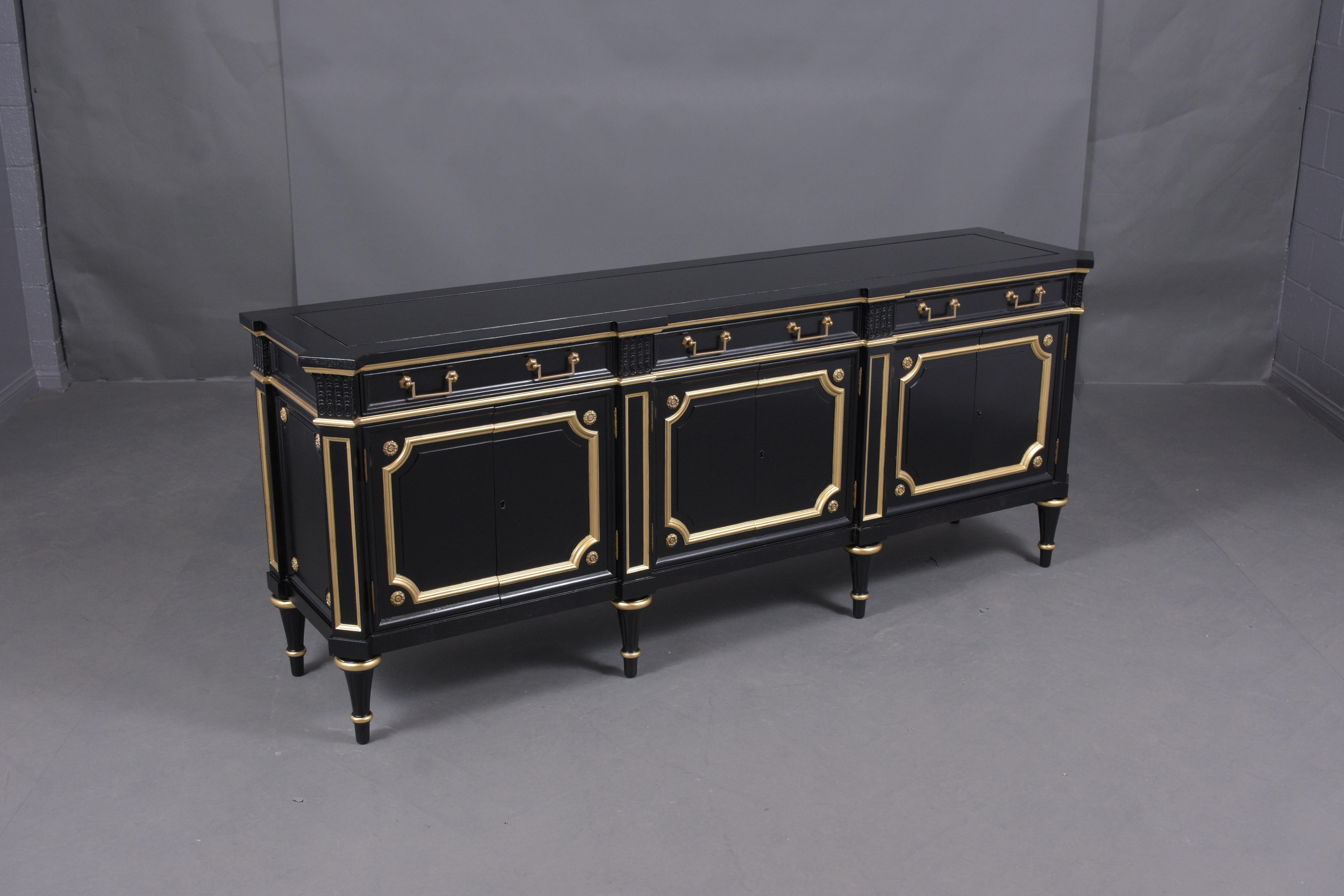 Louis XVI Ebonized Buffet 4