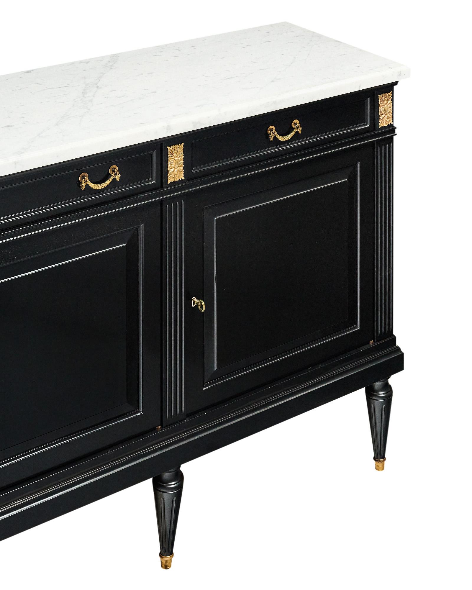French Louis XVI Ebonized Buffet For Sale