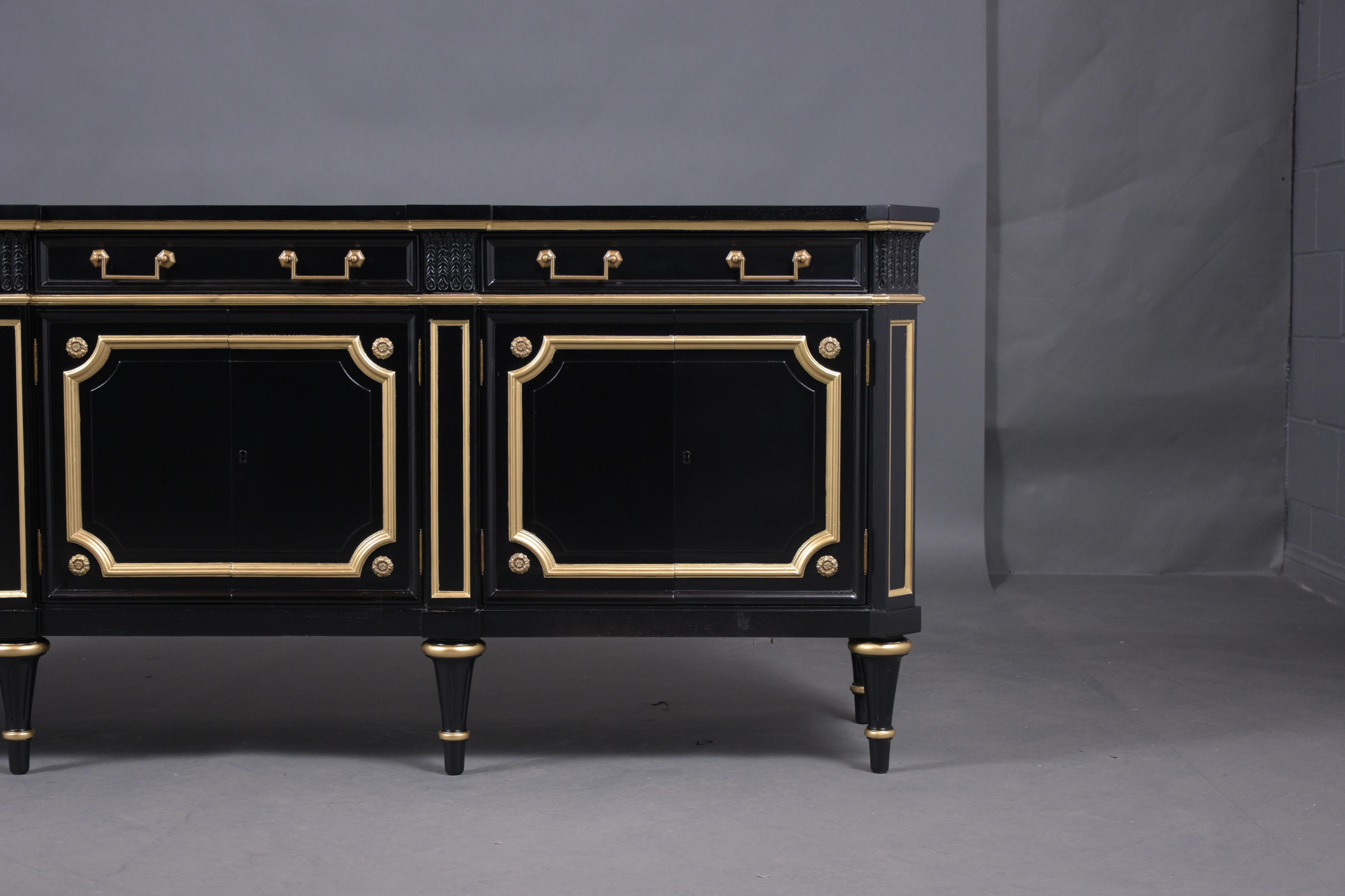 European Louis XVI Ebonized Buffet