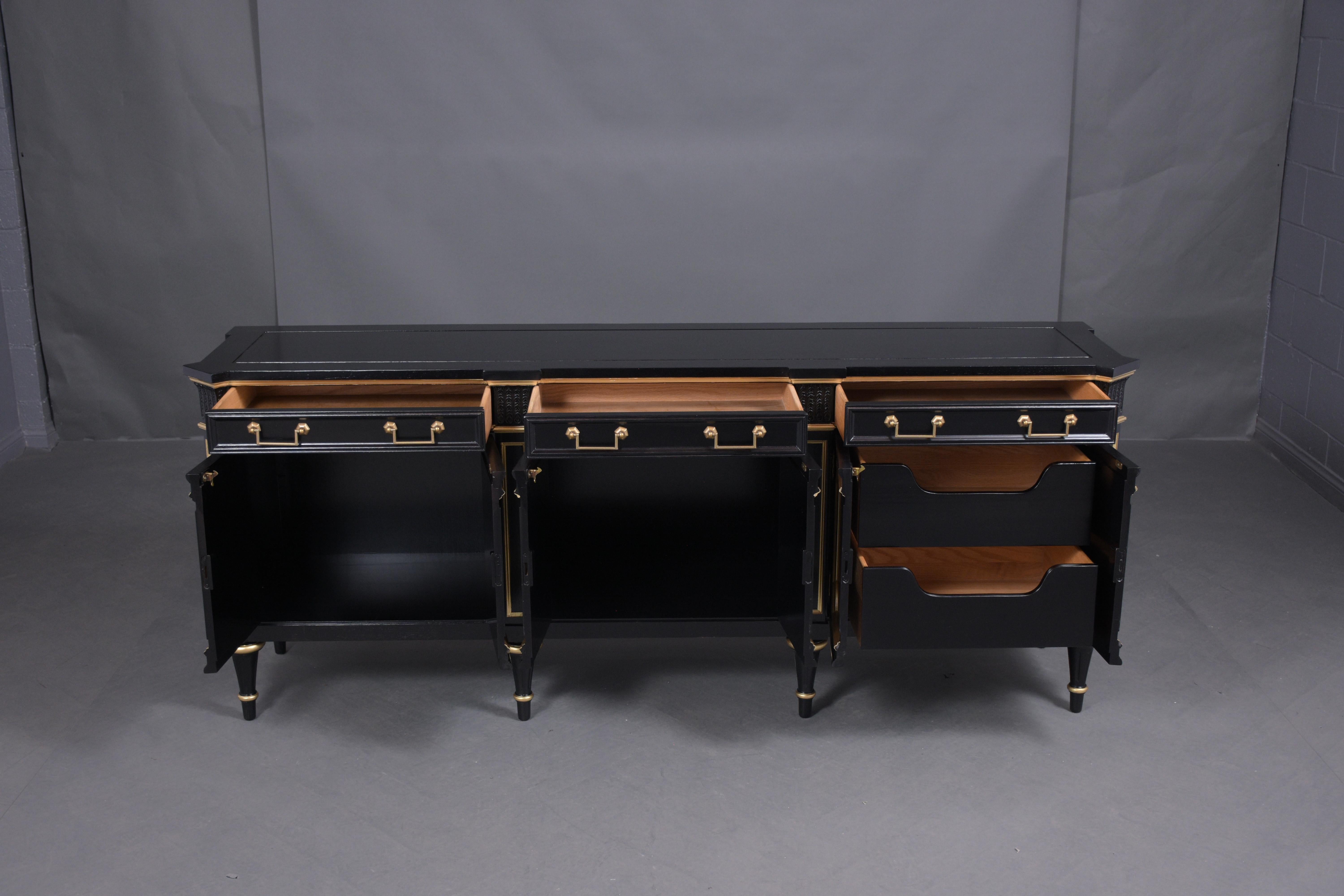 Mid-20th Century Louis XVI Ebonized Buffet