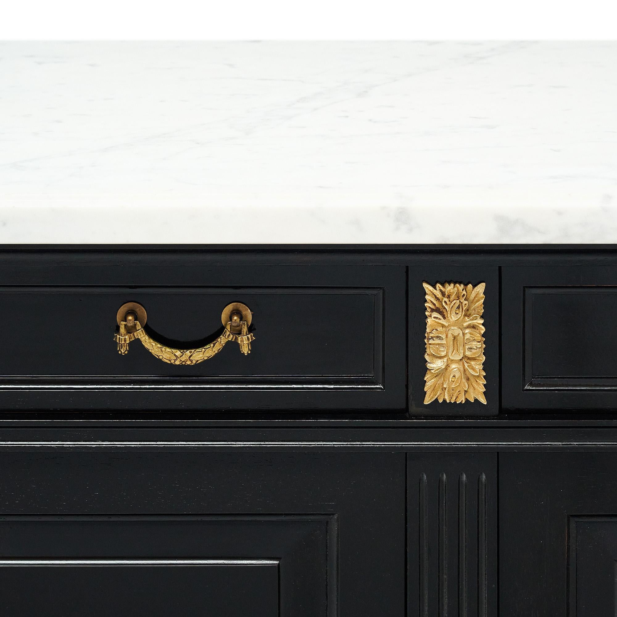 Louis XVI Ebonized Buffet For Sale 2