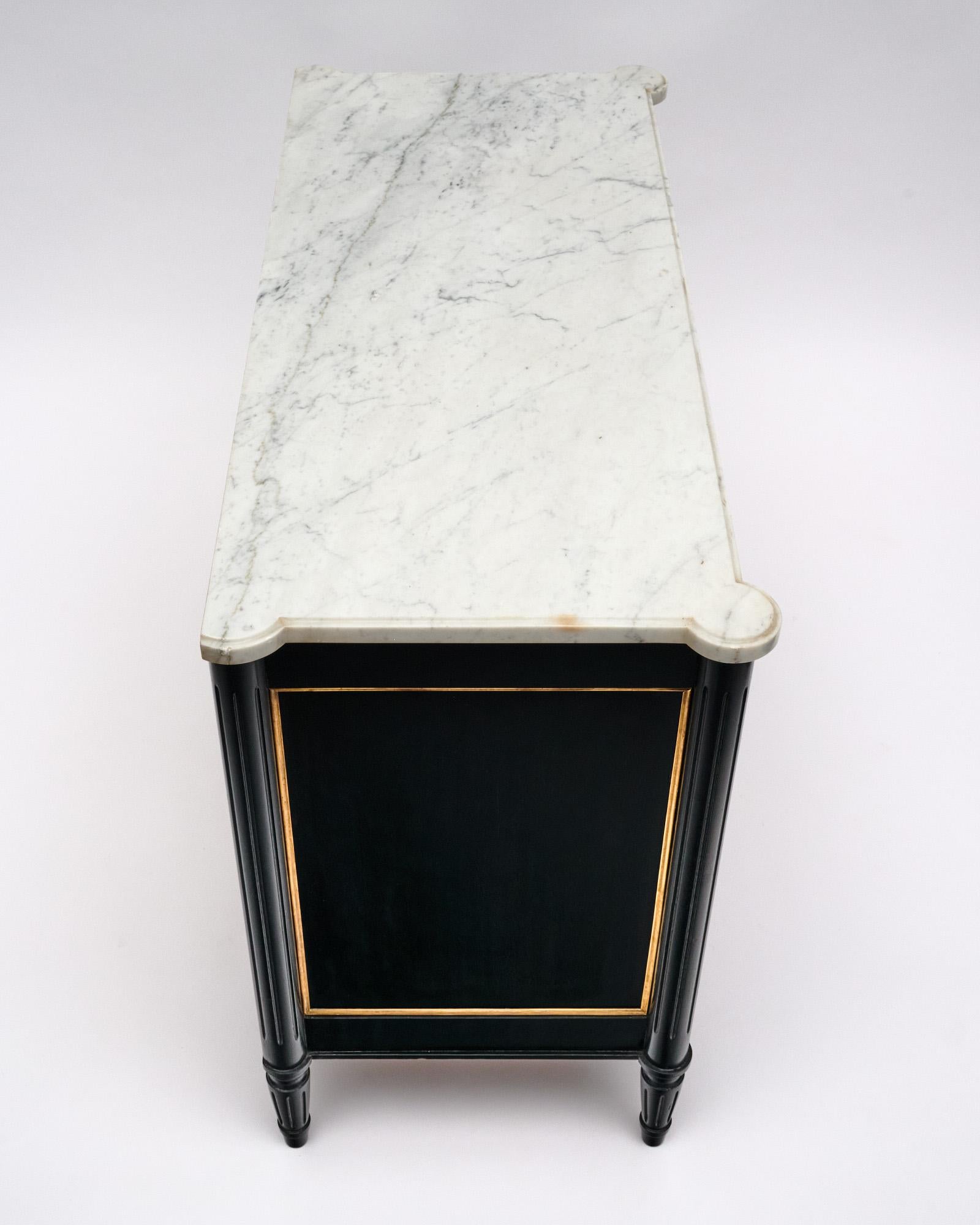 Louis XVI Ebonized Chest of Drawers For Sale 2