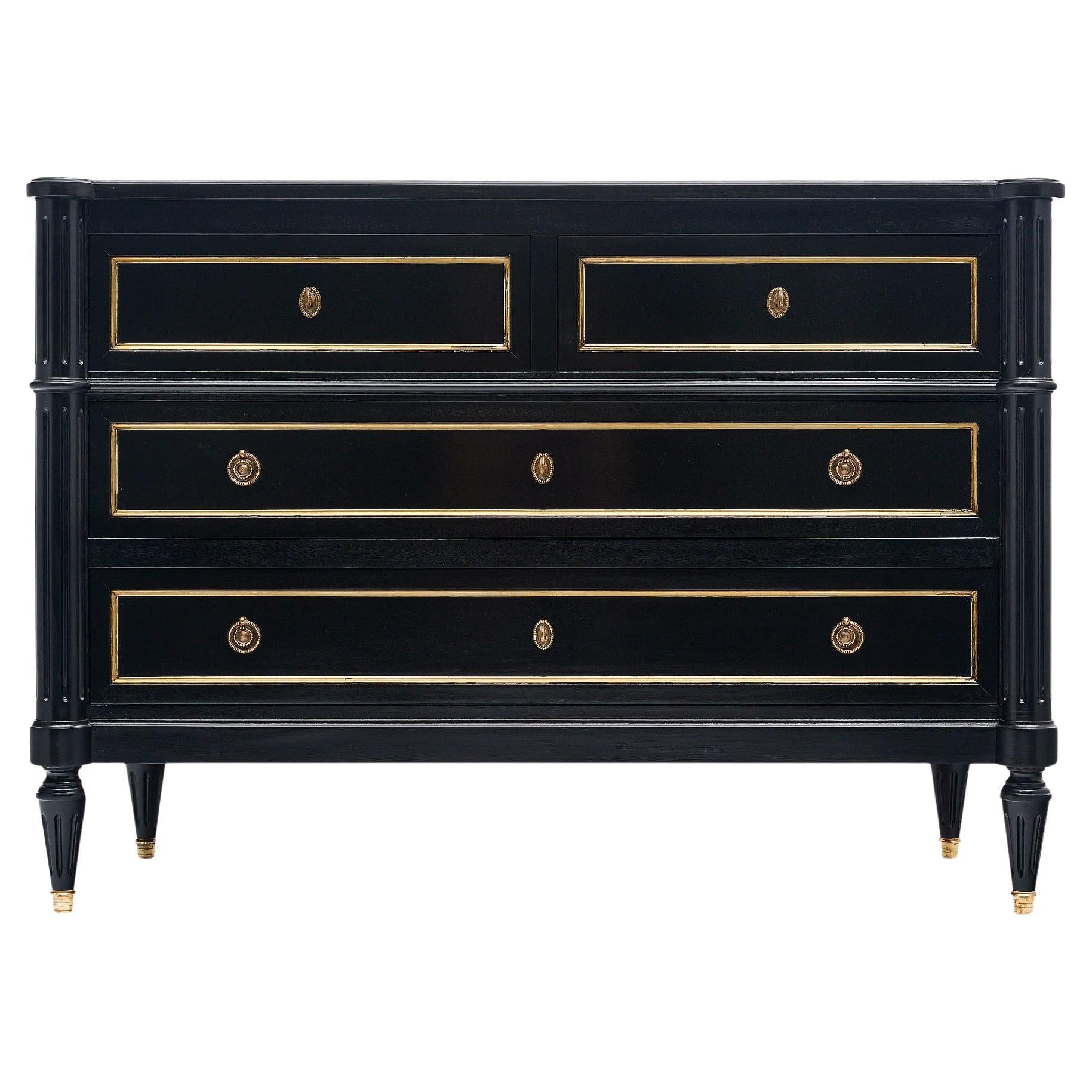 Louis XVI Ebonized Chest of Drawers