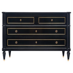 Louis XVI Ebonized Chest of Drawers