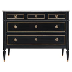 Louis XVI Ebonized Chest of Drawers