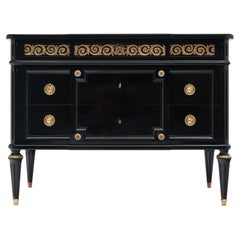 Louis XVI Ebonized Chest of Drawers