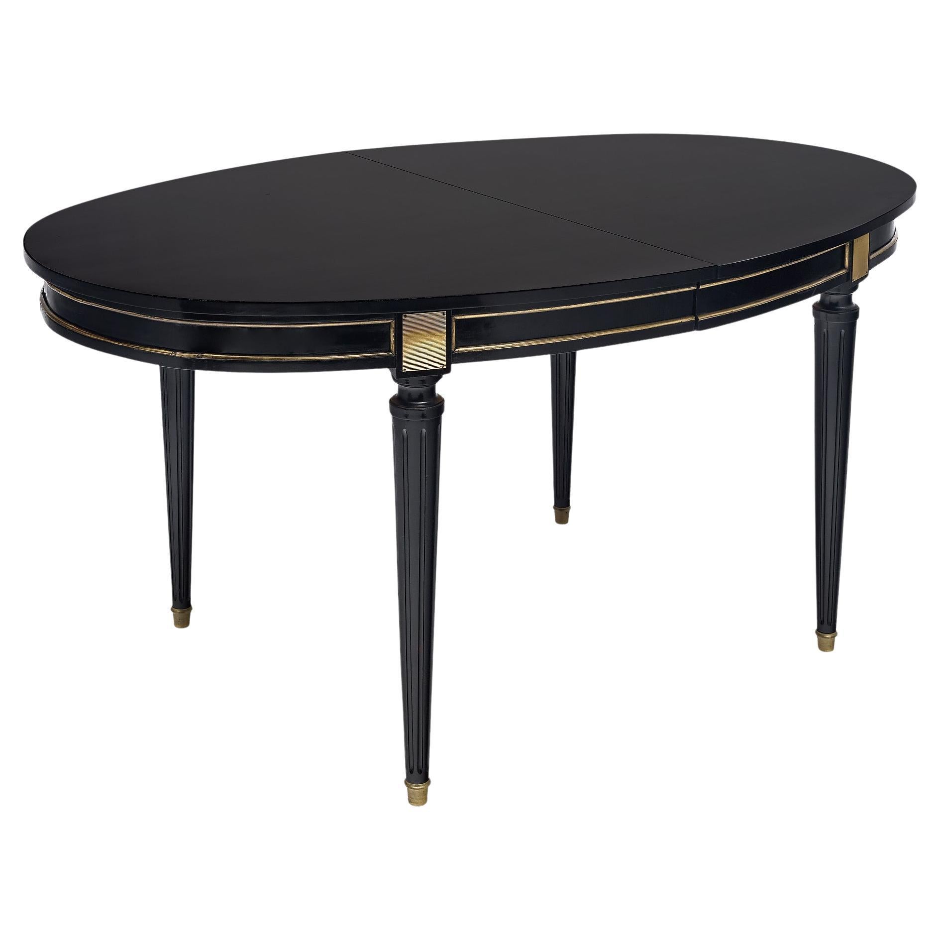 Louis XVI Ebonized Dining Table