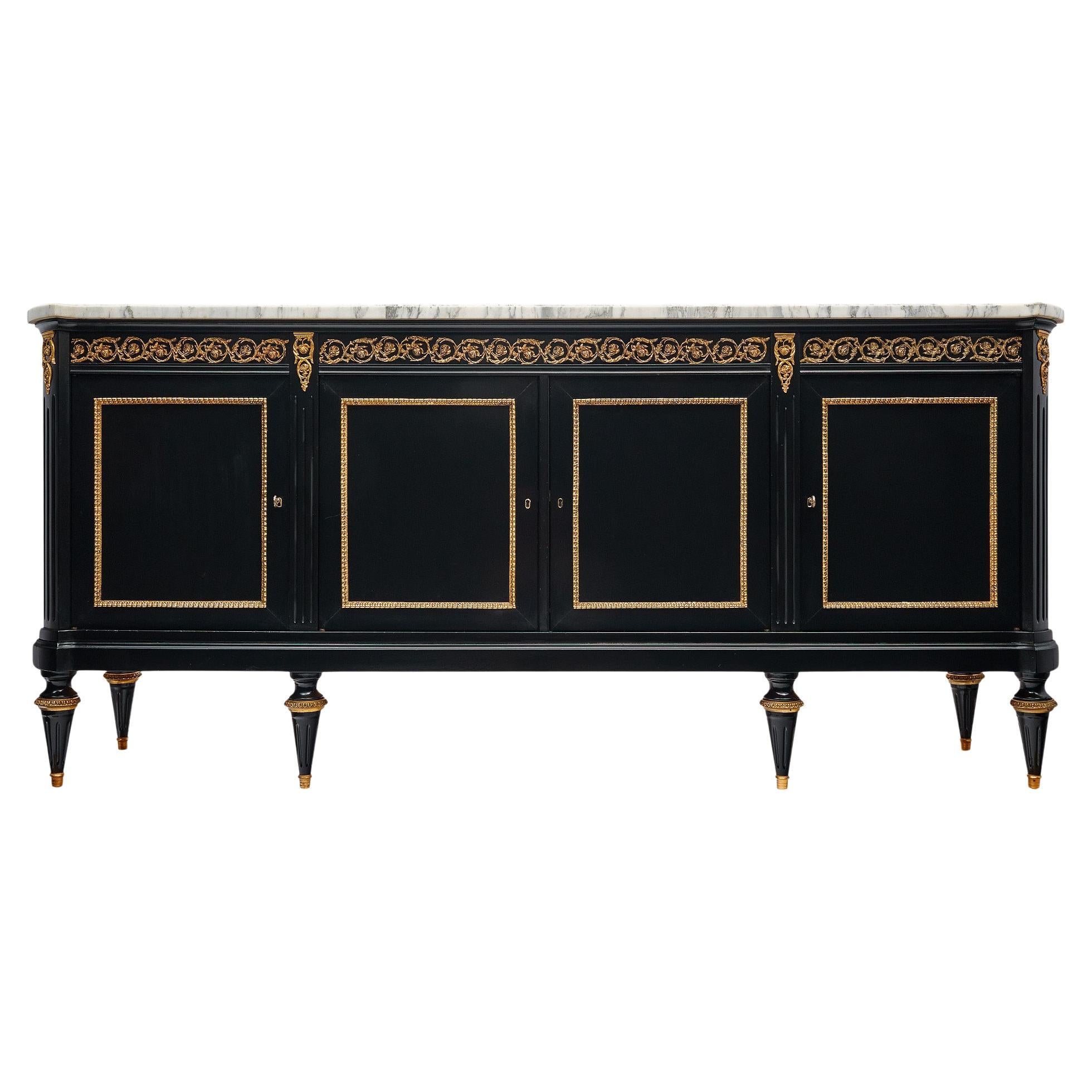 Louis XVI Ebonized French Buffet