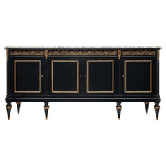 Louis XVI Ebonized French Buffet