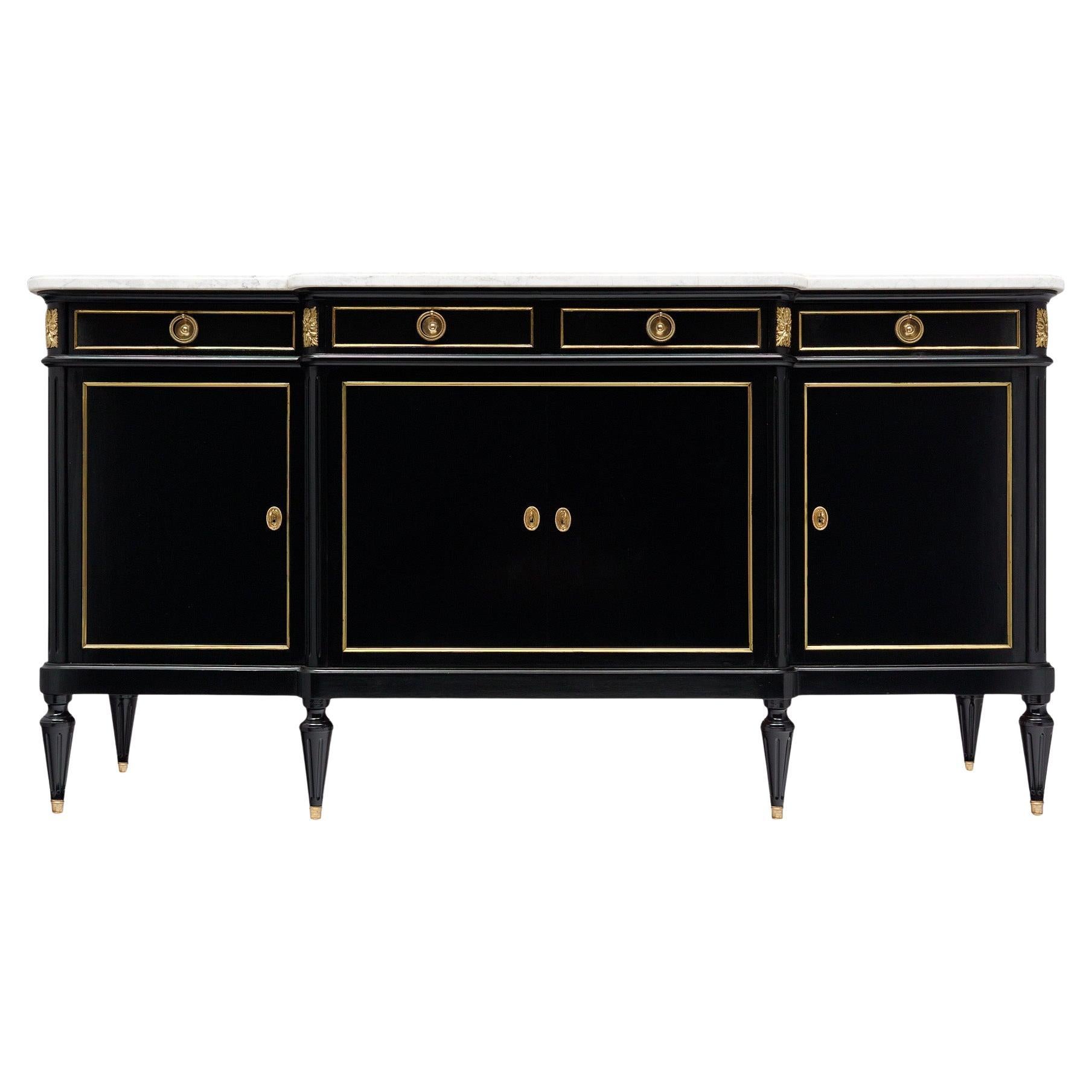 Buffet français ébénisé Louis XVI en vente