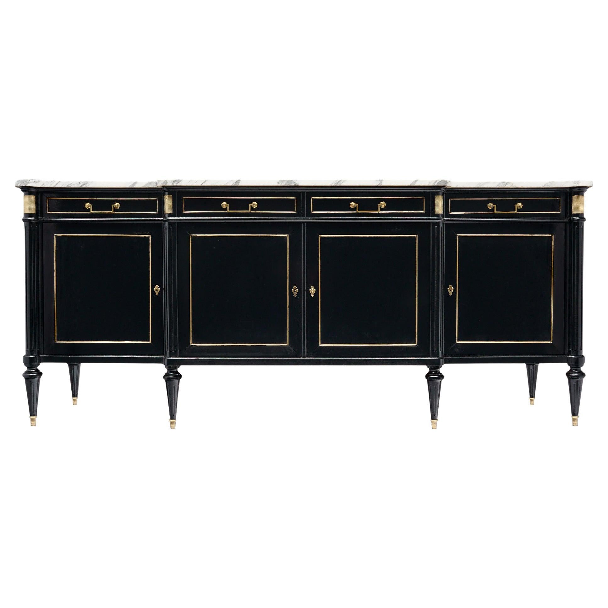 Louis XVI Ebonized French Buffet