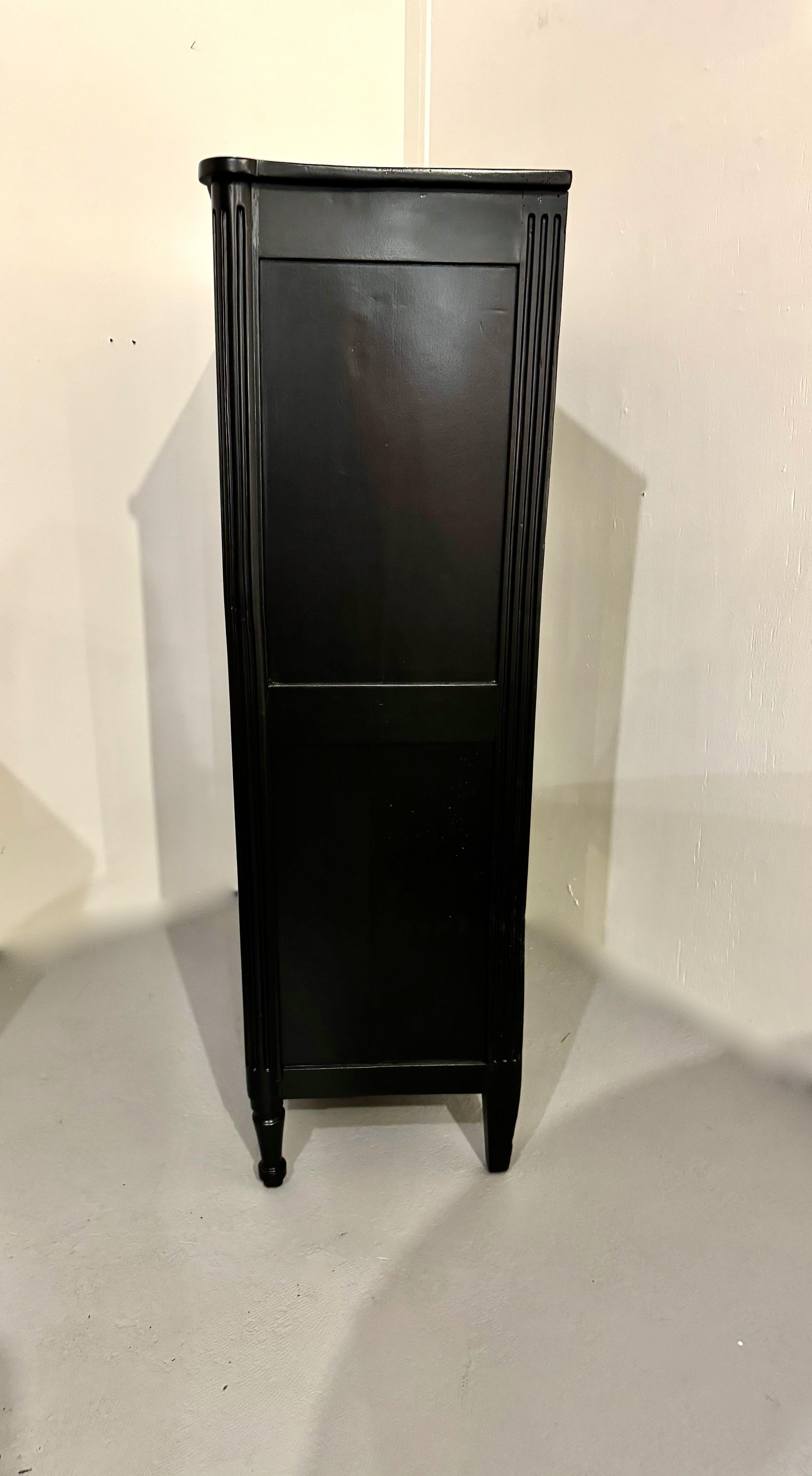 Noce Secretaire a Abattant Luigi XVI ebanizzato 1790-1800 ca. in vendita