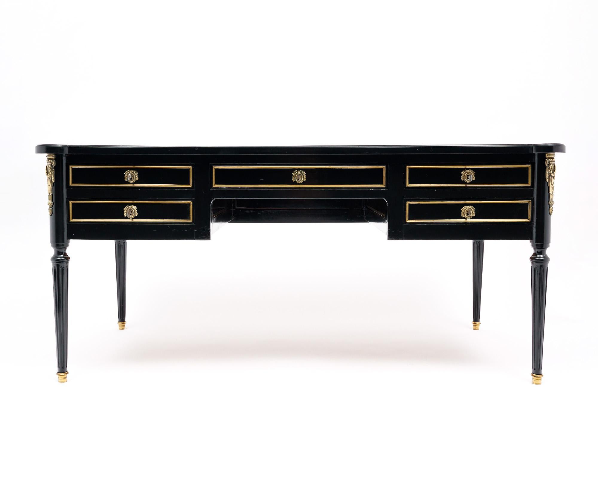Early 20th Century Louis XVI Ebonized Writing Desk For Sale