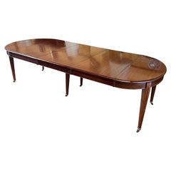 Louis XVI Extendable Mahogany Dining Table With A Frieze-19° Century