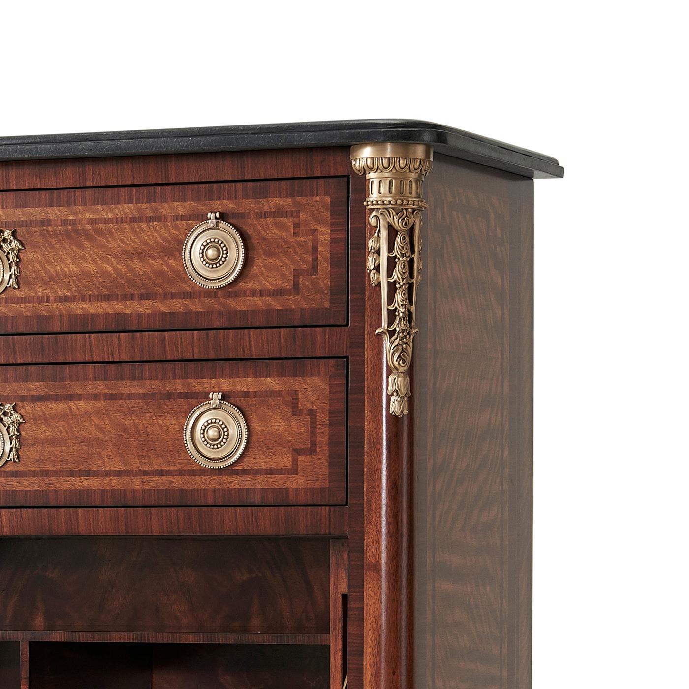 Louis XVI Fall Front Desk In New Condition For Sale In Westwood, NJ