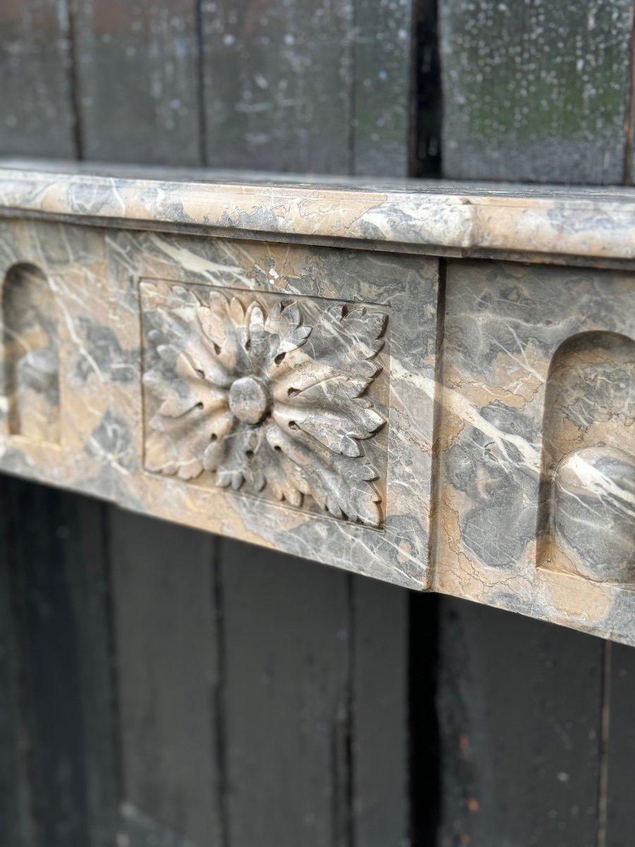 Louis XVI Fireplace In Gray Ardennes Marble, 18th Century For Sale 6