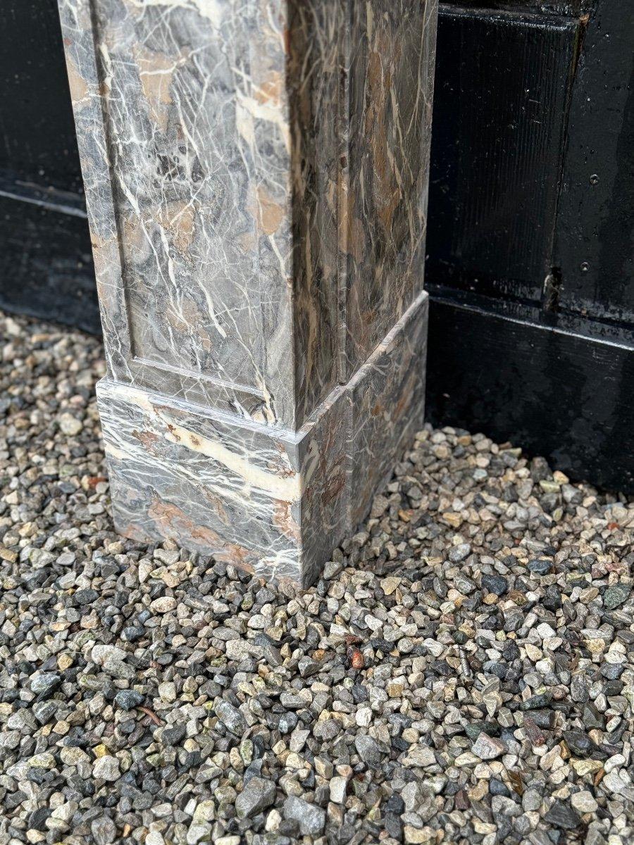 Louis XVI Fireplace In Gray Ardennes Marble, 18th Century For Sale 1