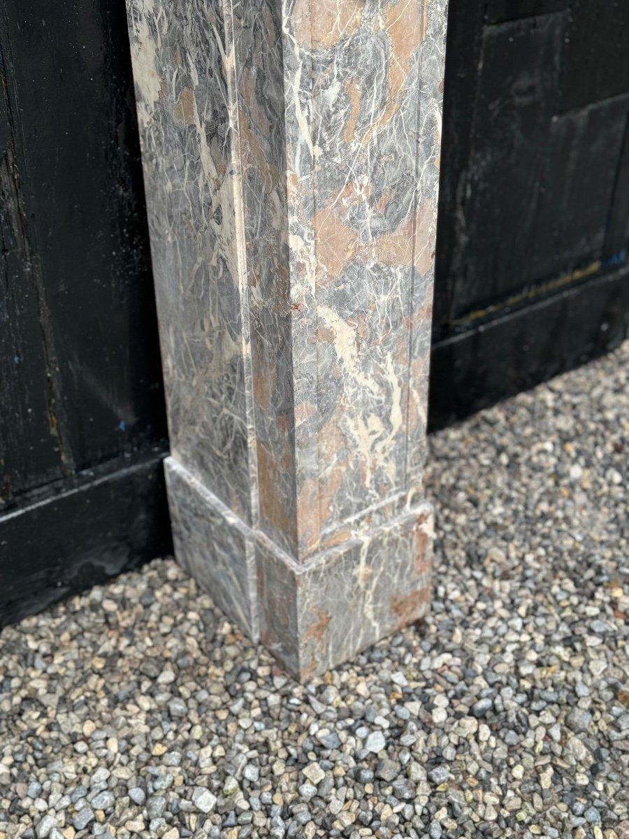 Louis XVI Fireplace In Gray Ardennes Marble, 18th Century For Sale 3