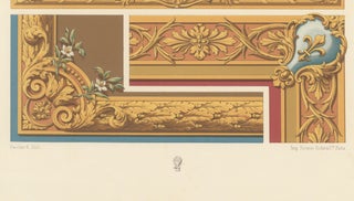 Louis XVI Floral Decorative Panel Chromolithograph by Racinet, Paris, c.1873, view 7