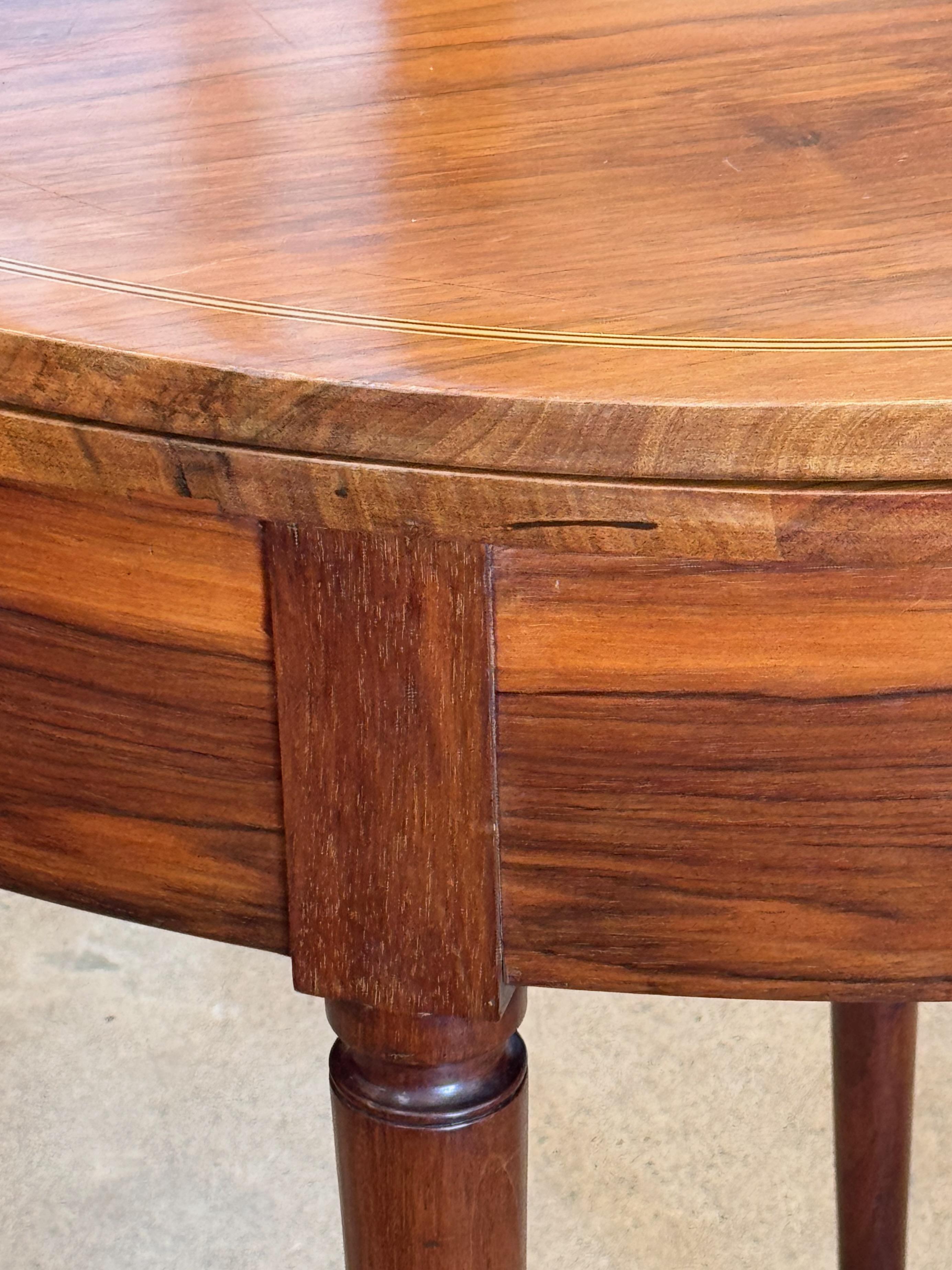 Mahogany Louis XVI Fold Over Table For Sale