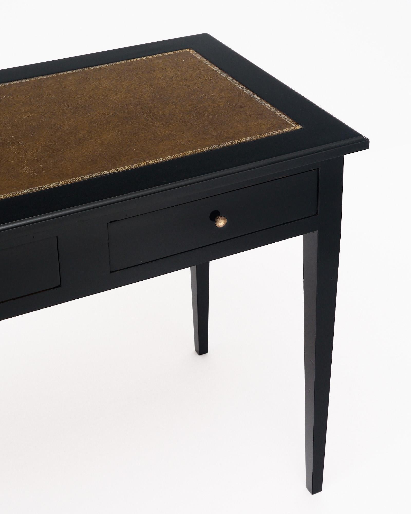 Ebonized Louis XVI French Antique Writing Desk