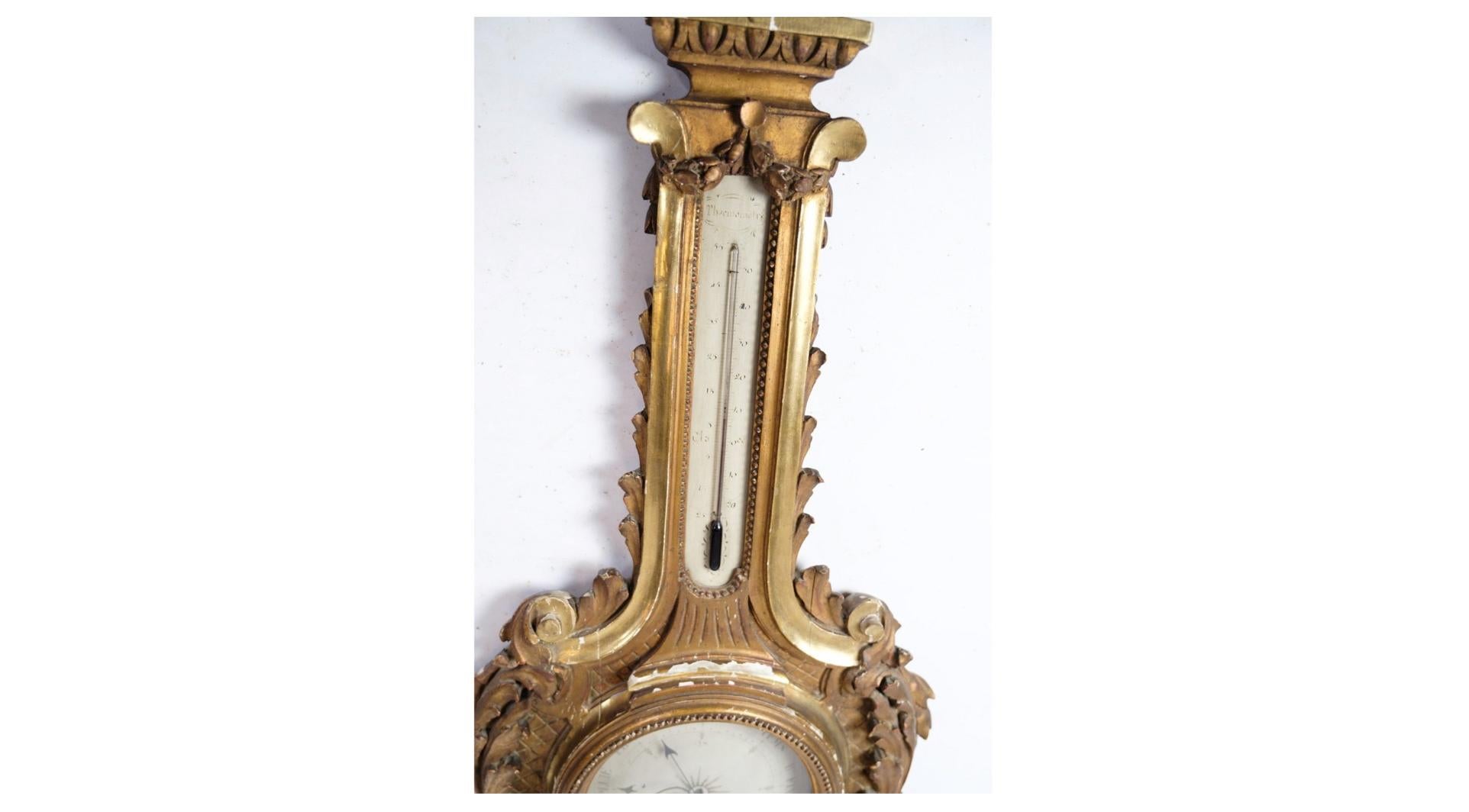 French Provincial Louis XVI French Barometer From 1700s For Sale