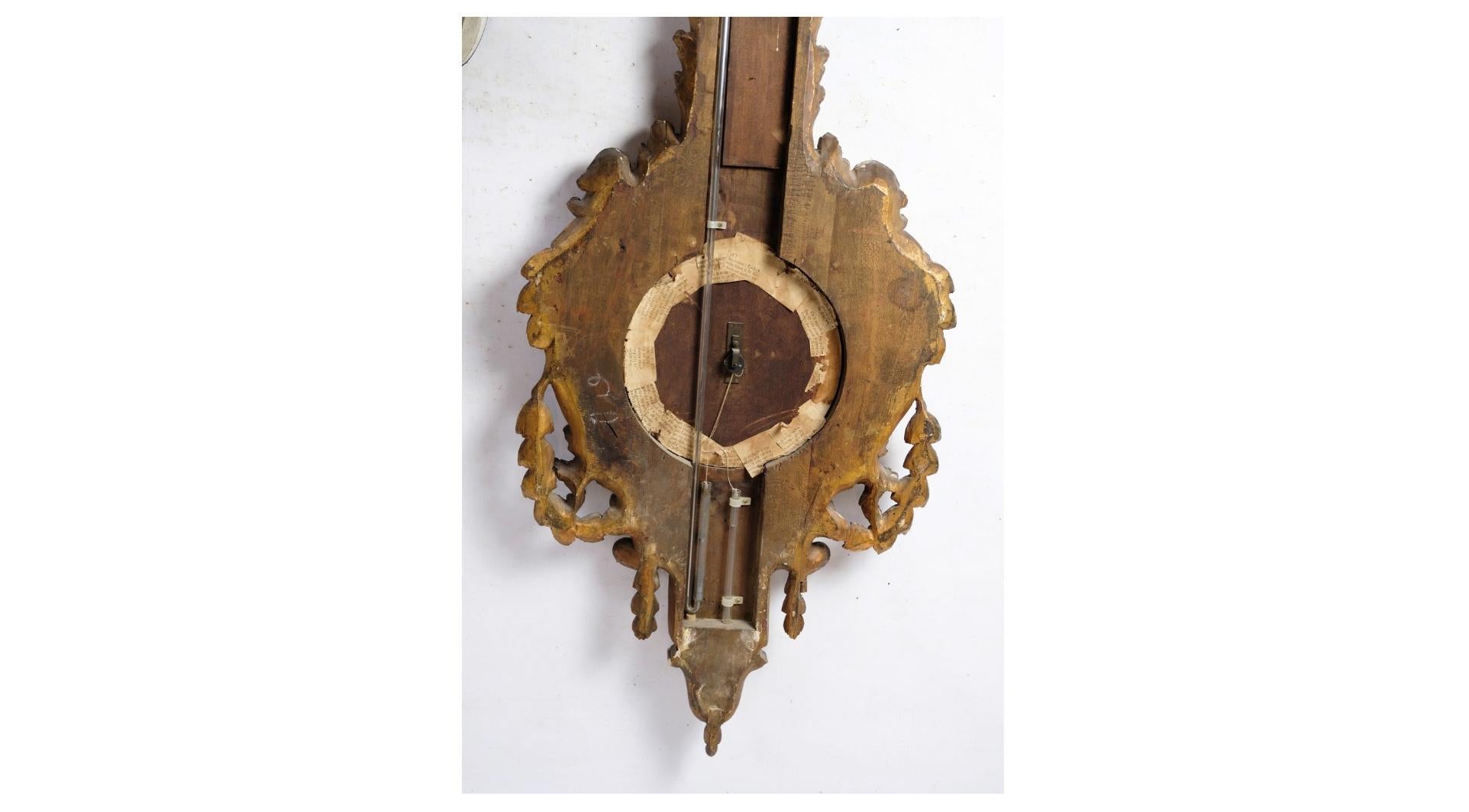 Wood Louis XVI French Barometer From 1700s For Sale