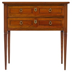 Louis XVI French Cherry Wood Chest, 1880s