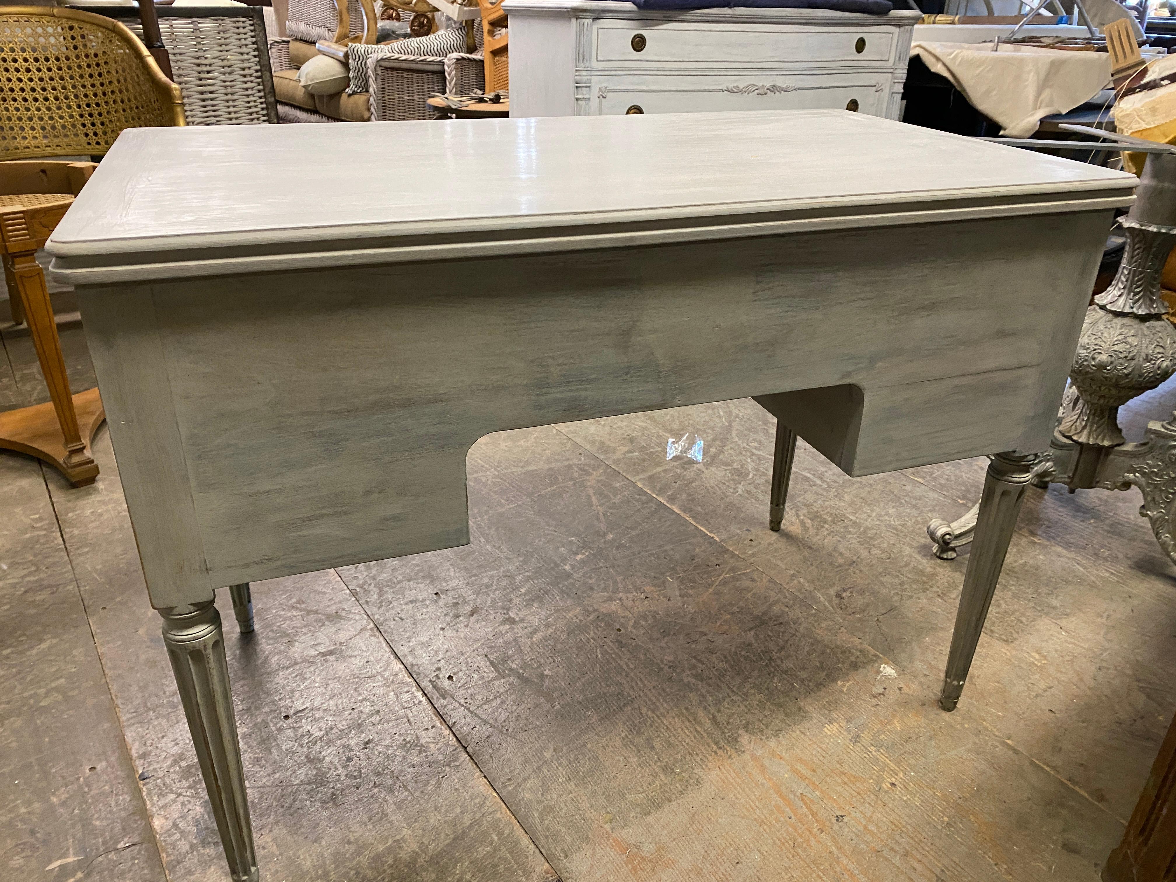 Louis XVI French Country Style Painted Desk 3