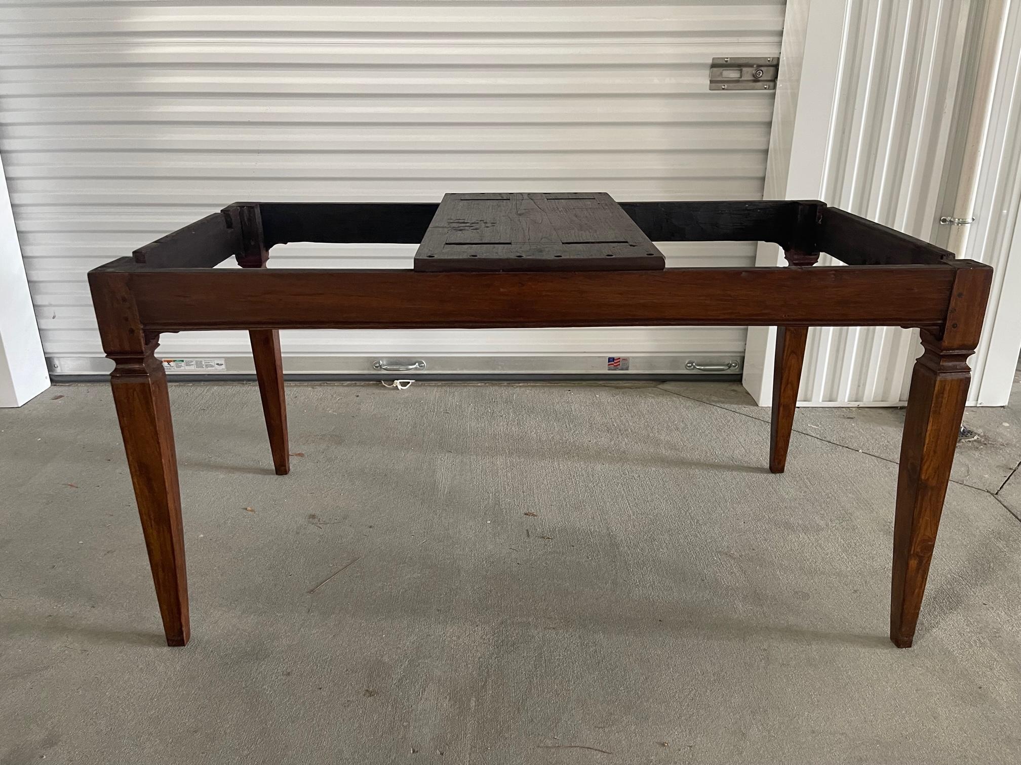 Louis XVI French Farm Table with Two Pull-Out Extensions, 18th Century 8