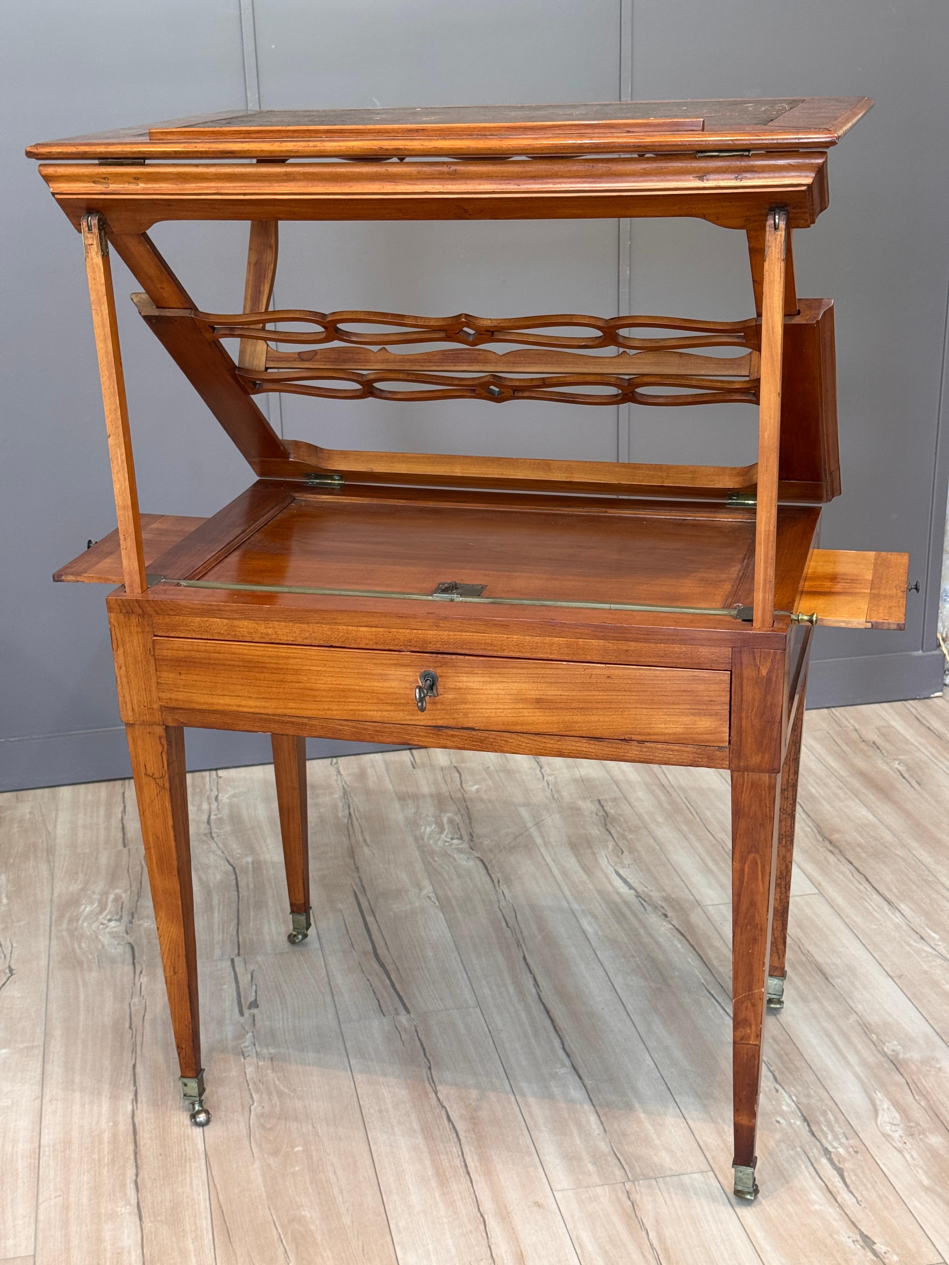 Louis XVI French Fruitwood Architect’s Table For Sale 7