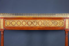 Louis XVI French Mahogany Ormolu Mounted Dessert Console Table, 1780