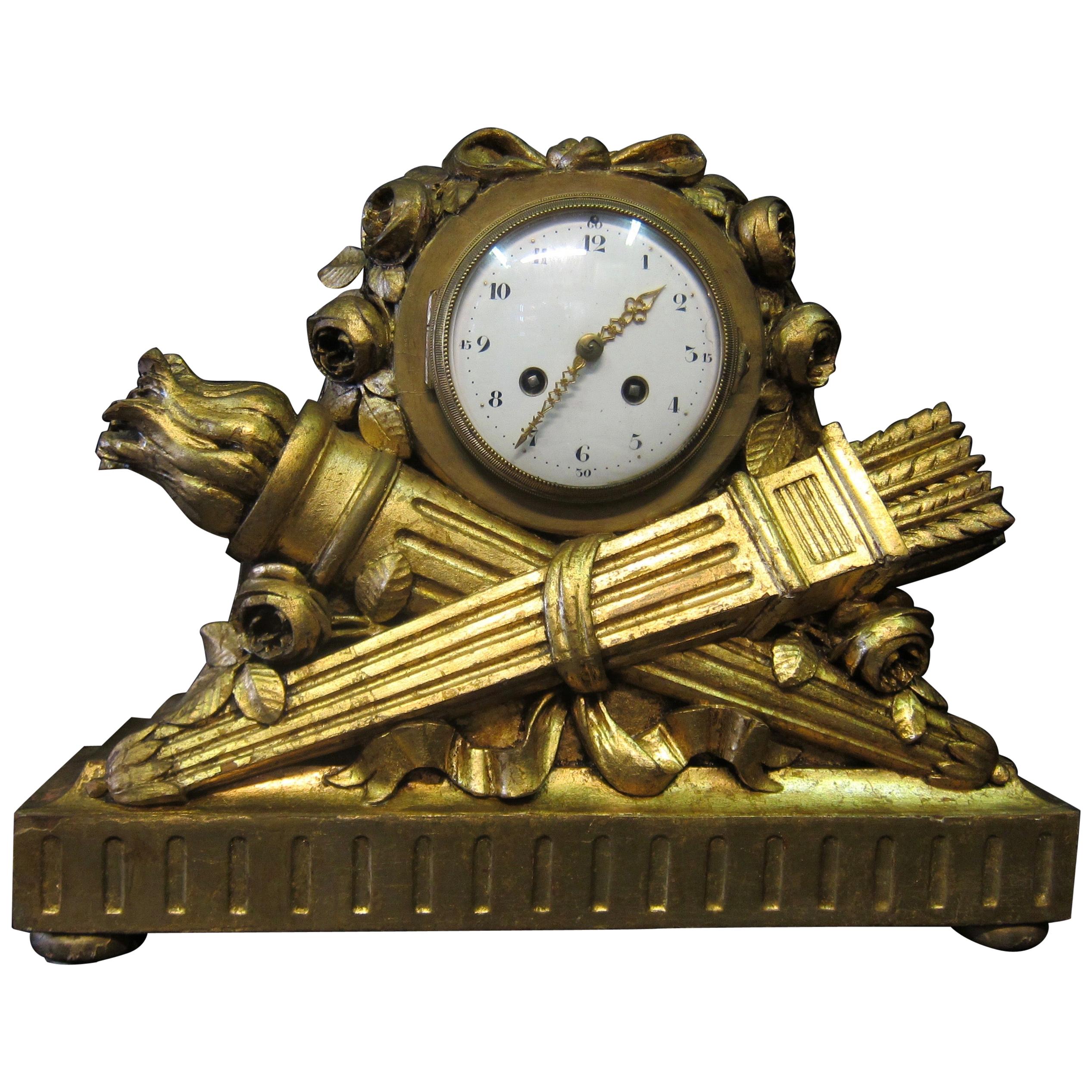 Louis XVI French Mantel Clock by "JUST", C.H. Paris