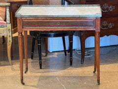 Louis XVI French Marble-Top Writing Table